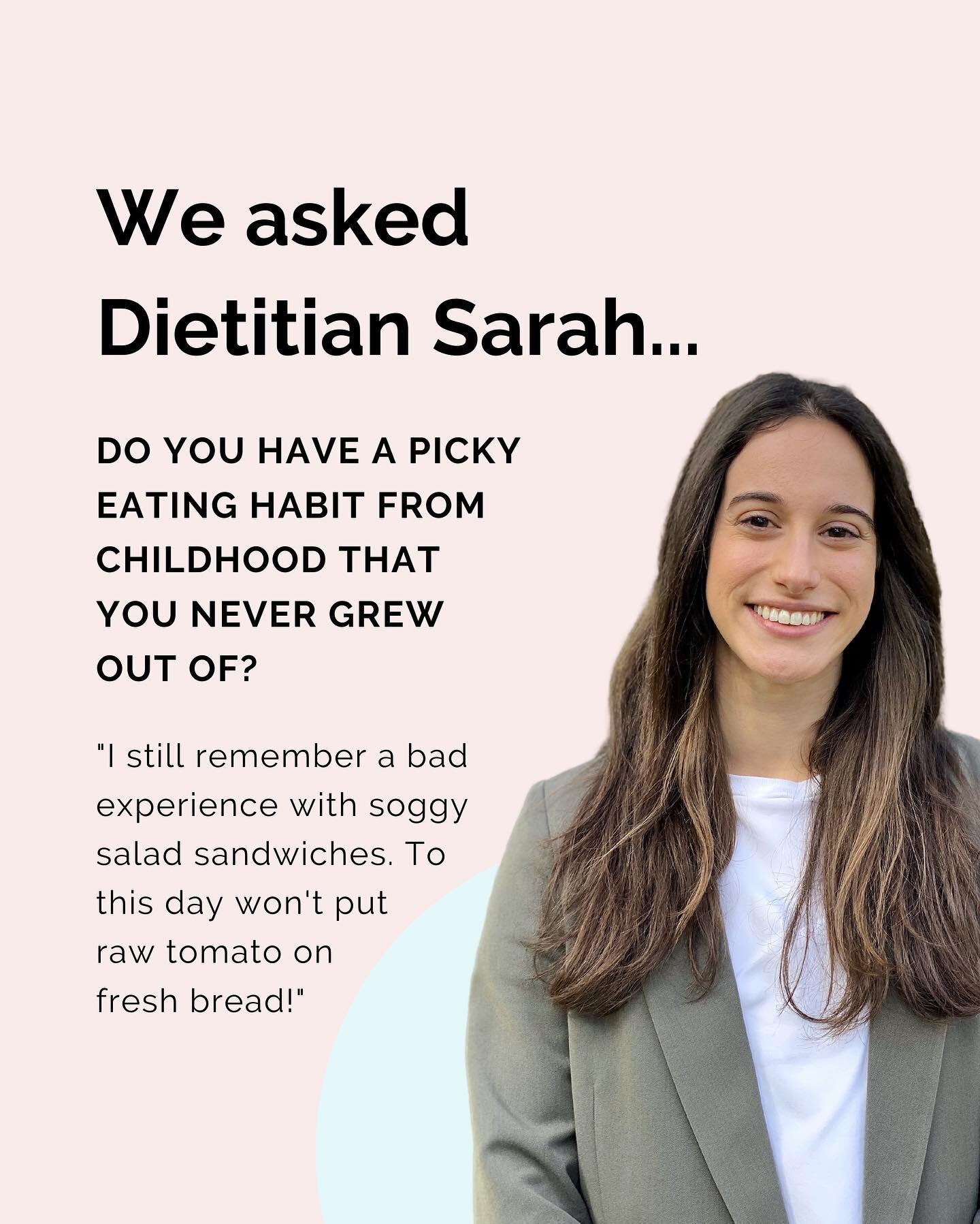 Even our Dietitian Sarah wasn't a fan of salad sandwiches as a child, and she still isn't today 😅🥪

Remember, it's okay if your little one has certain food preferences. Let's keep exploring new foods and finding what works for them ✨

Share your pi