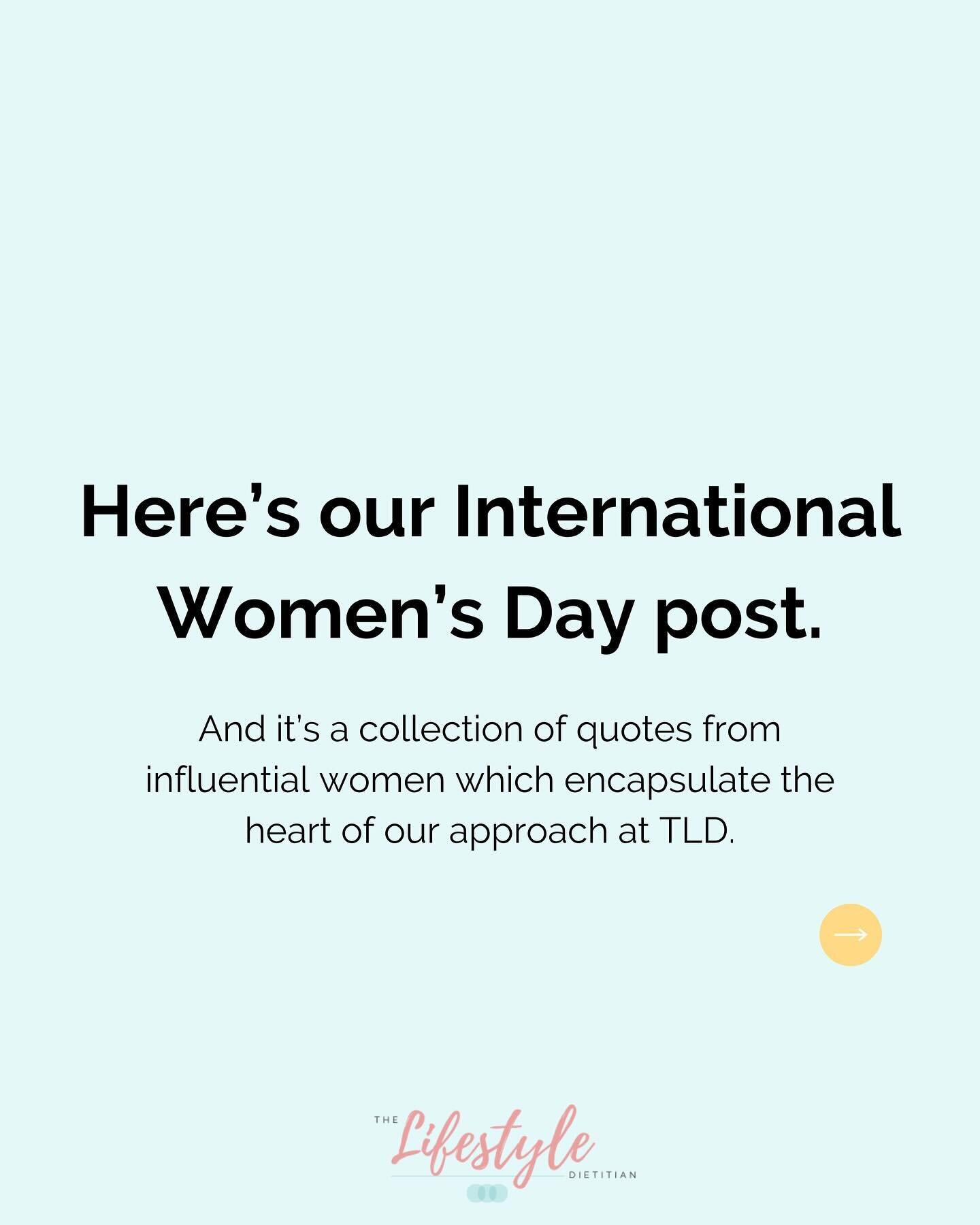 Happy International Women&rsquo;s Day 🥂 This is your reminder that your Dietitian should help you see &ldquo;failures&rdquo; as &ldquo;wins&rdquo; to learn from. And, your Dietitian should whole-heartedly believe your size has nothing to do with you