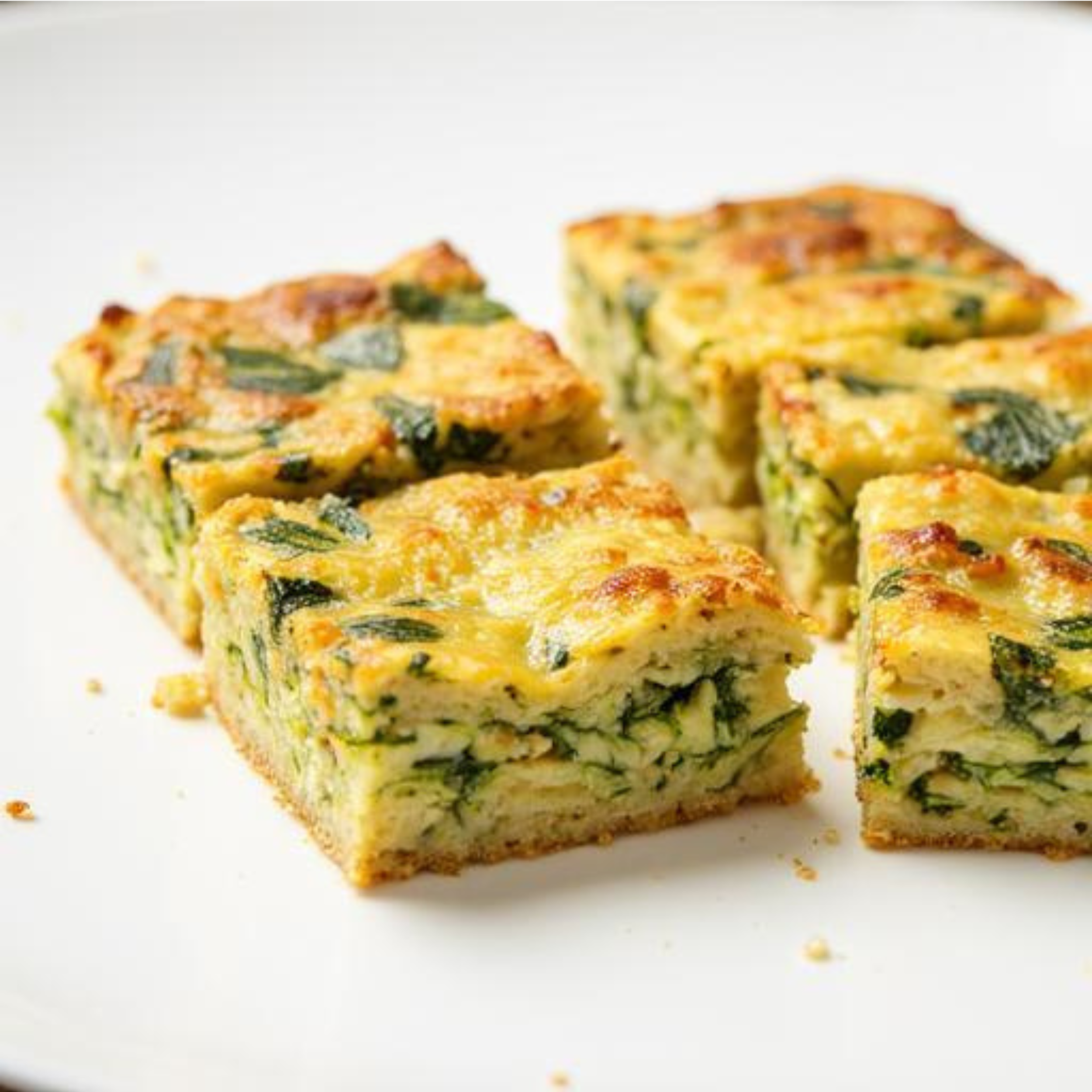 High-protein zucchini  slice for blood sugar balance (diabetes-friendly lunch idea)