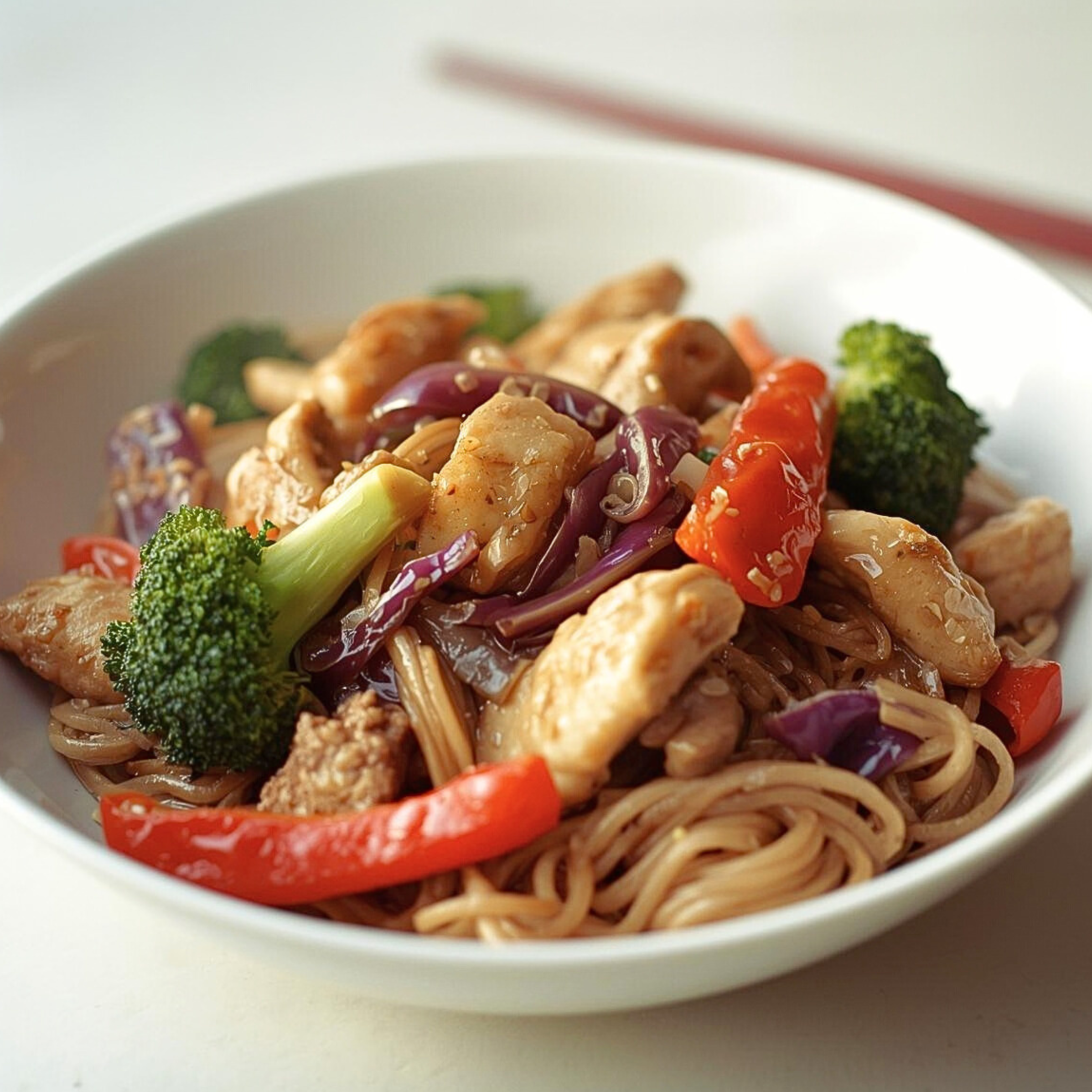 Cholesterol-lowering rainbow chicken &amp; vegetable stir-fry (easy dinner idea) 