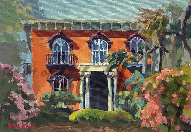 Mercer-Williams House by Luba Lowry, 48”x36”, Oil on Canvas