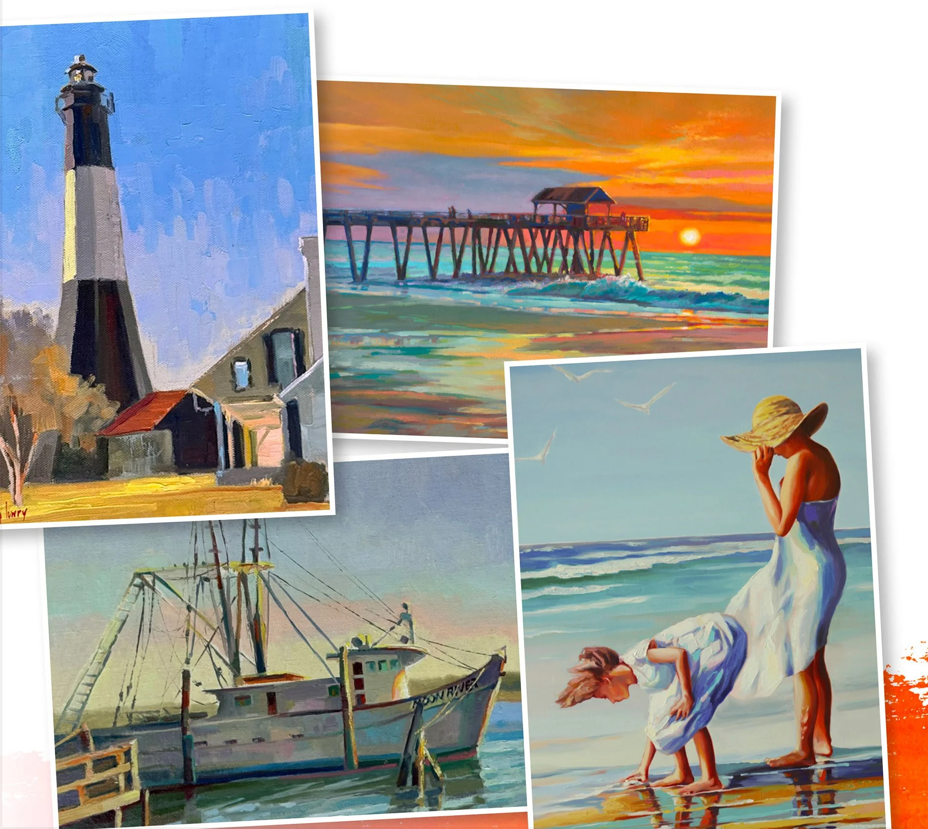 The Lovely Tybee Island Foursome — Card Set