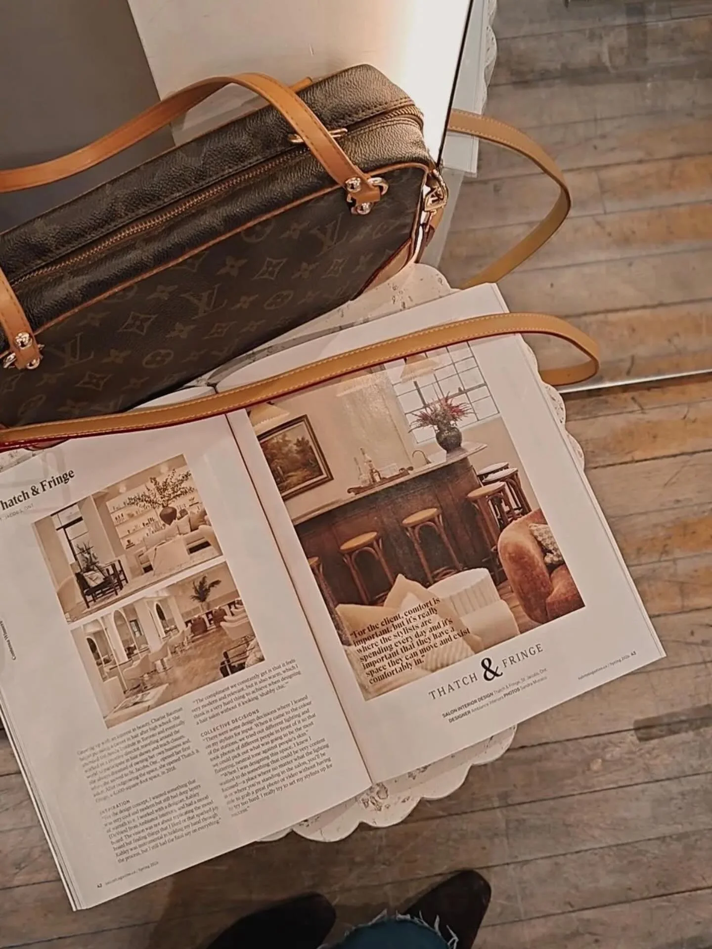 FEATURED: Spring edition of @salonmagazine! 

It was so rewarding working alongside Charise at @thatchandfringe, to create the salon of her dreams! And to boot - the salon took home the Contessa Award for Best Interior design in CANADA at their prest