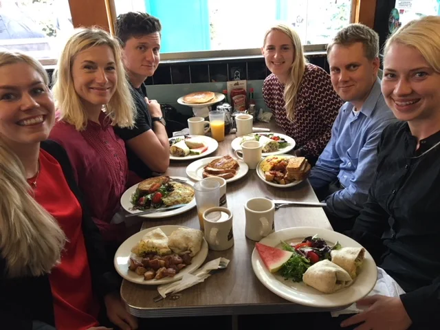 The lab is attending the World Congress of Pain in Boston, MA