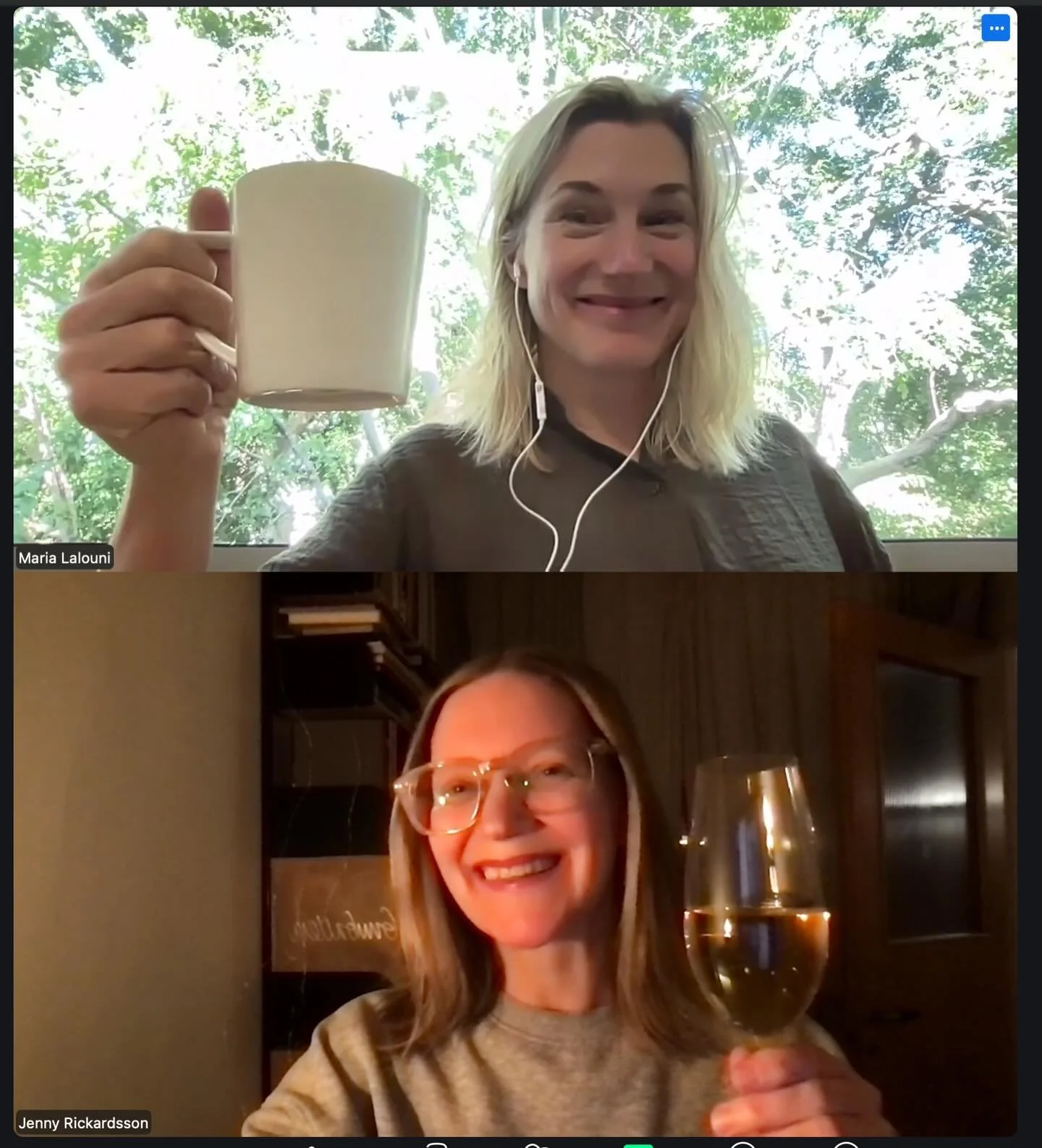 Hooray!🥳 Our article assessing the 🧬genetic contribution to pain, self-harm behavior and their combination is now available online in Psychiatry Research💫

First author Jenny Rickardsson zoom-celebrating🥂 with last author Maria Lalouni who is 144