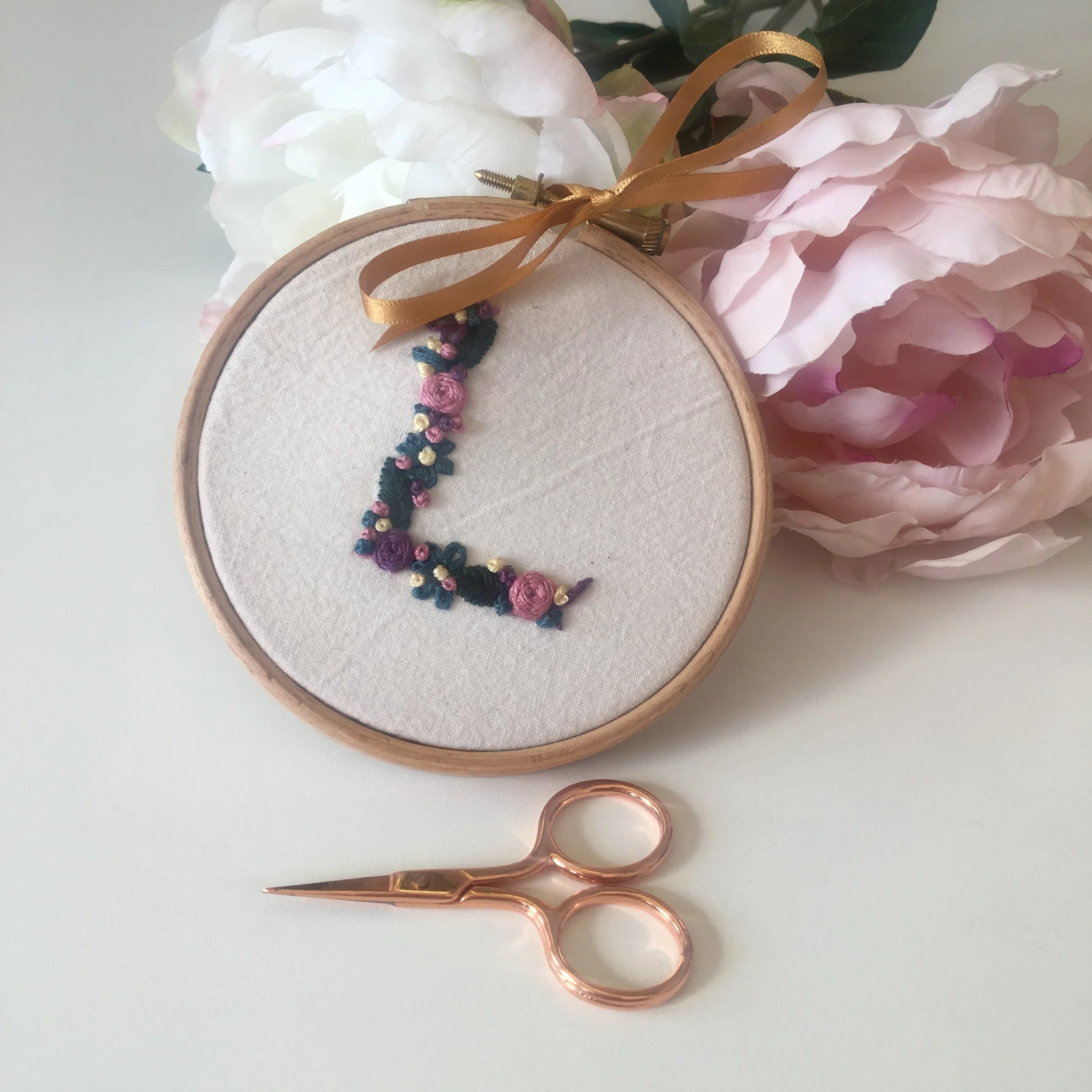 Floral Monogram Embroidery