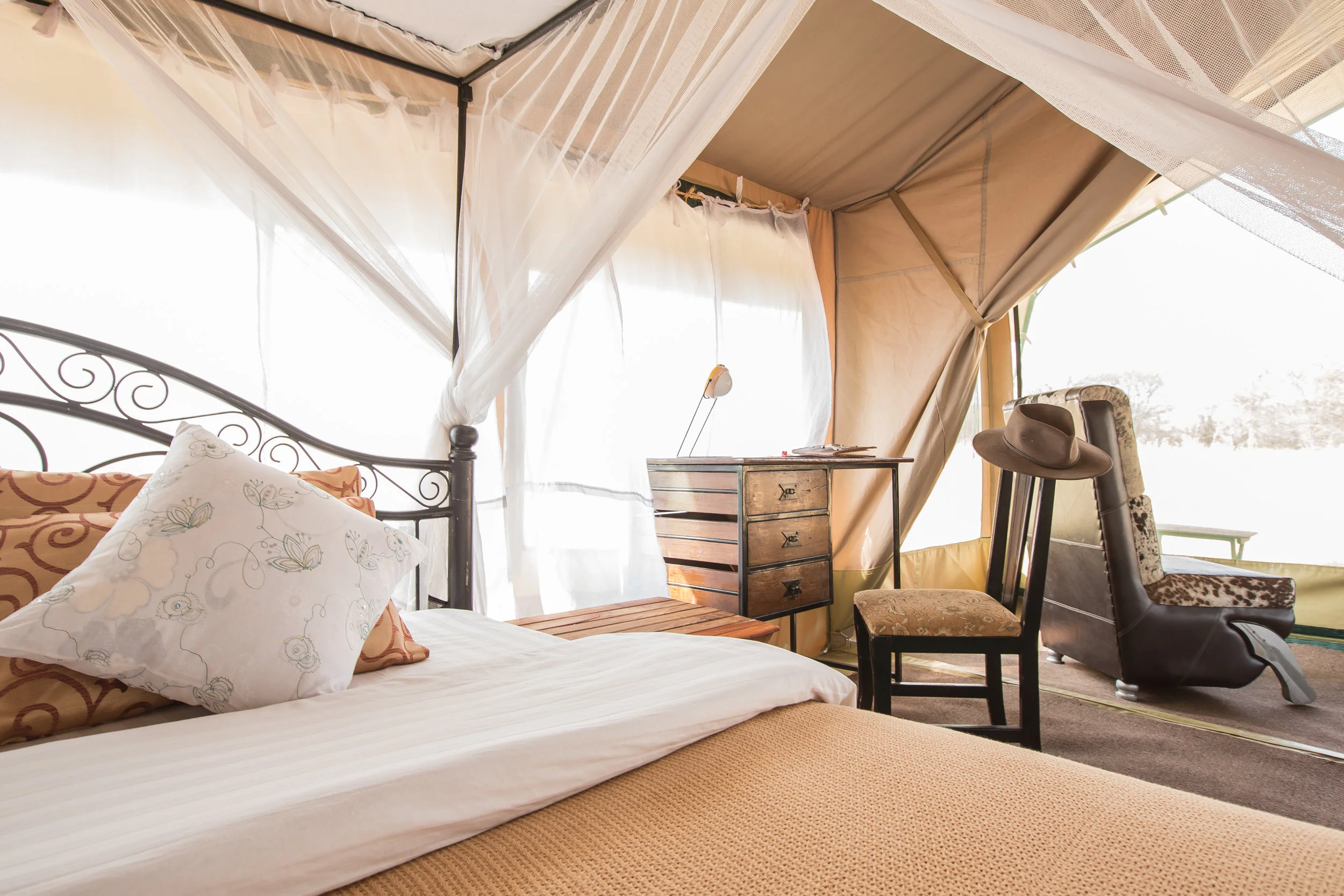 Inside Of Guest tent - Nasikia Mobile Migration Camp