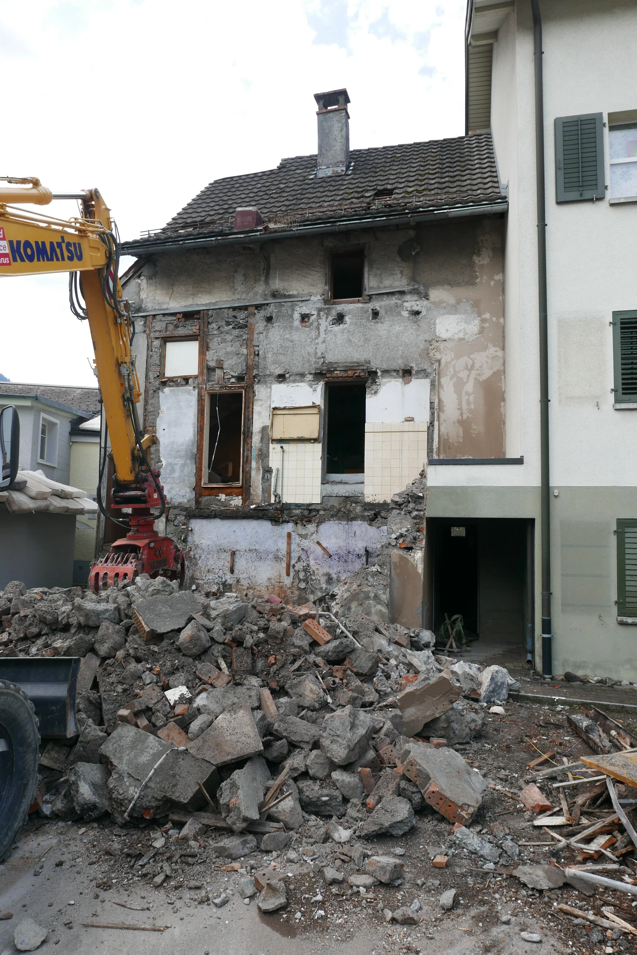 Baustart Abläschquartier, Glarus