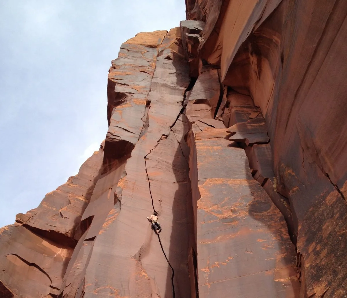 Climbing MC’s Hammer, 5.11, Indian Creek, Utah PC: Jackie Maher