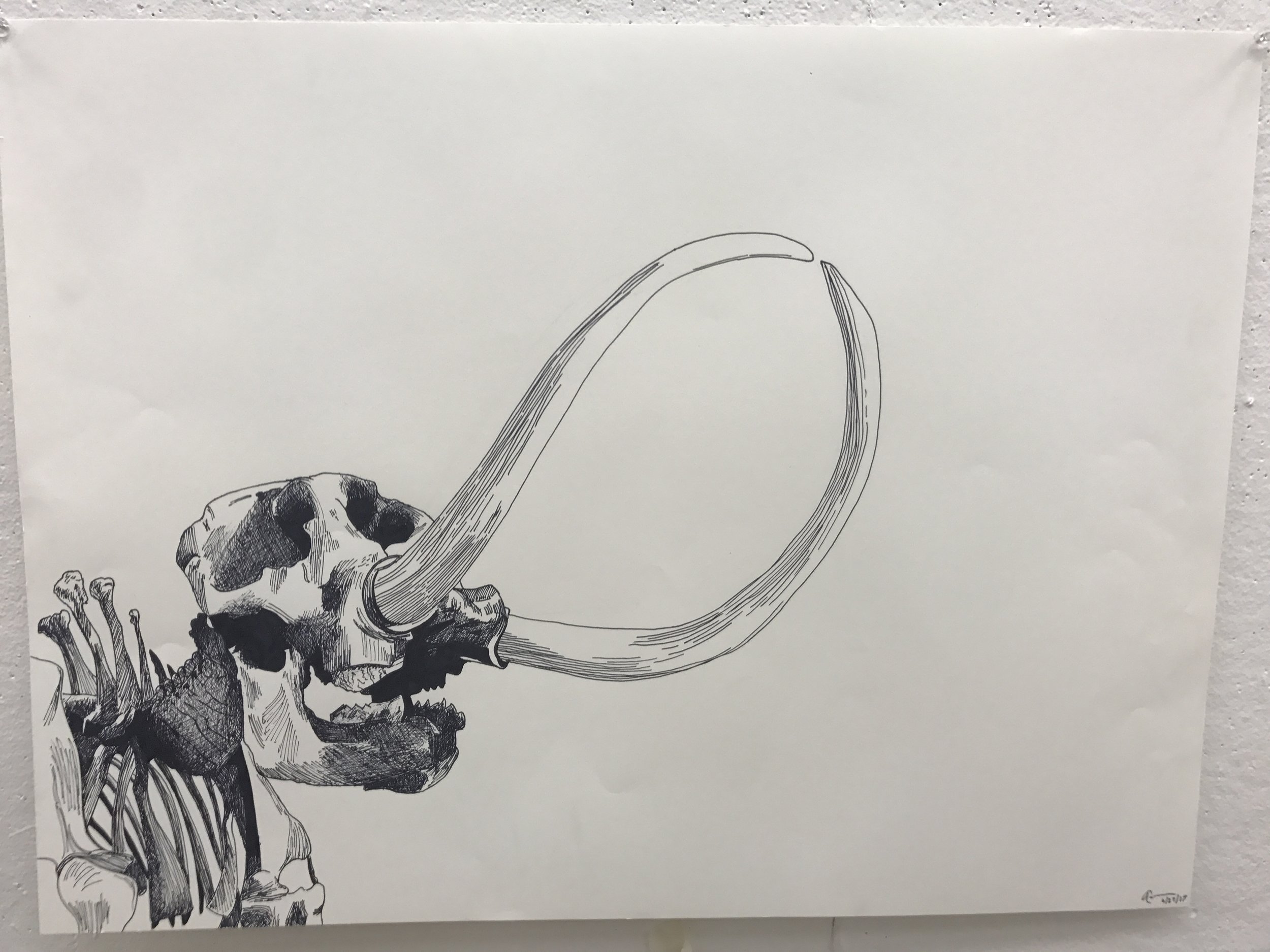  Sharpie, paper.  