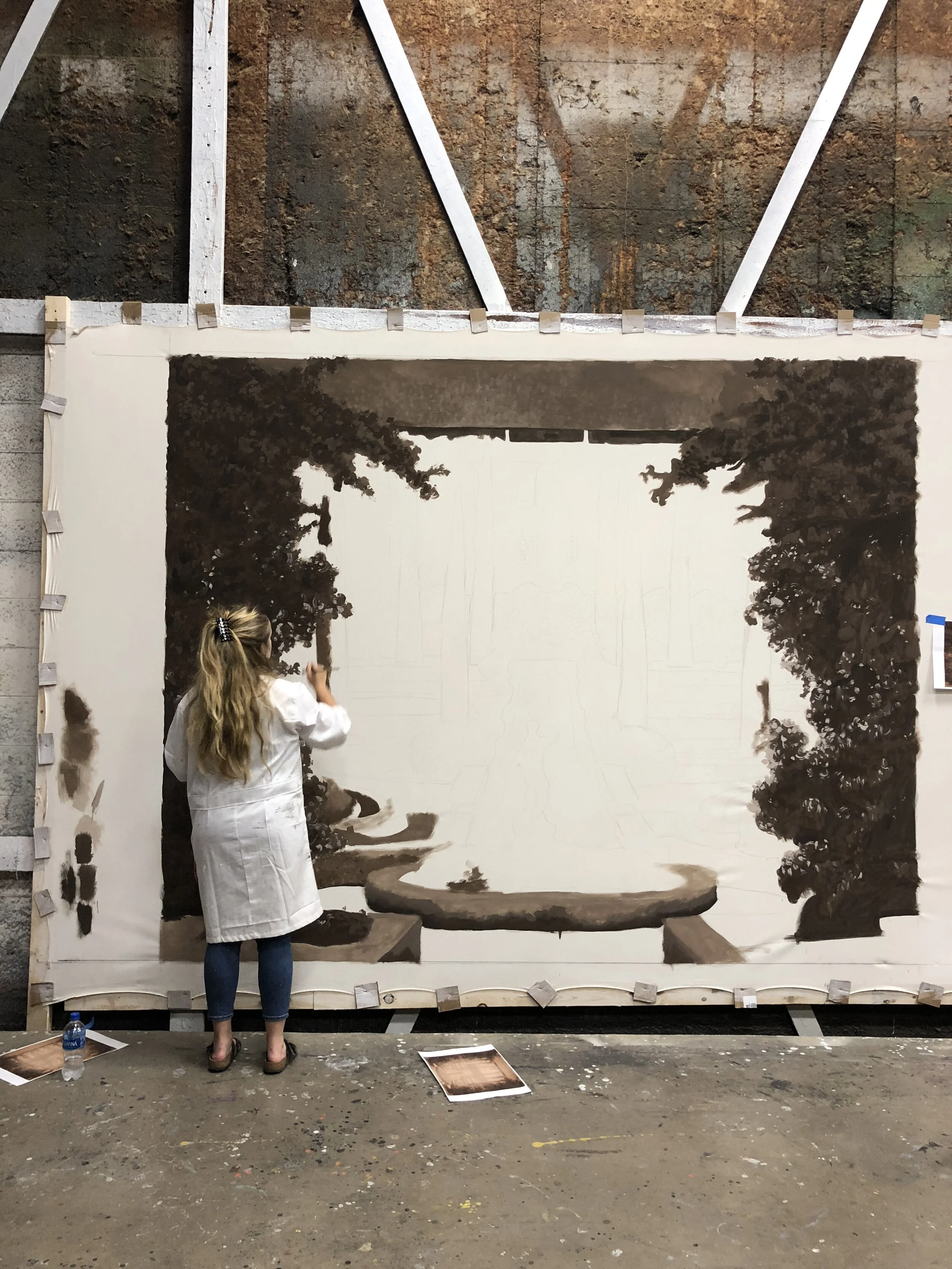  Paint, stretched canvas 
