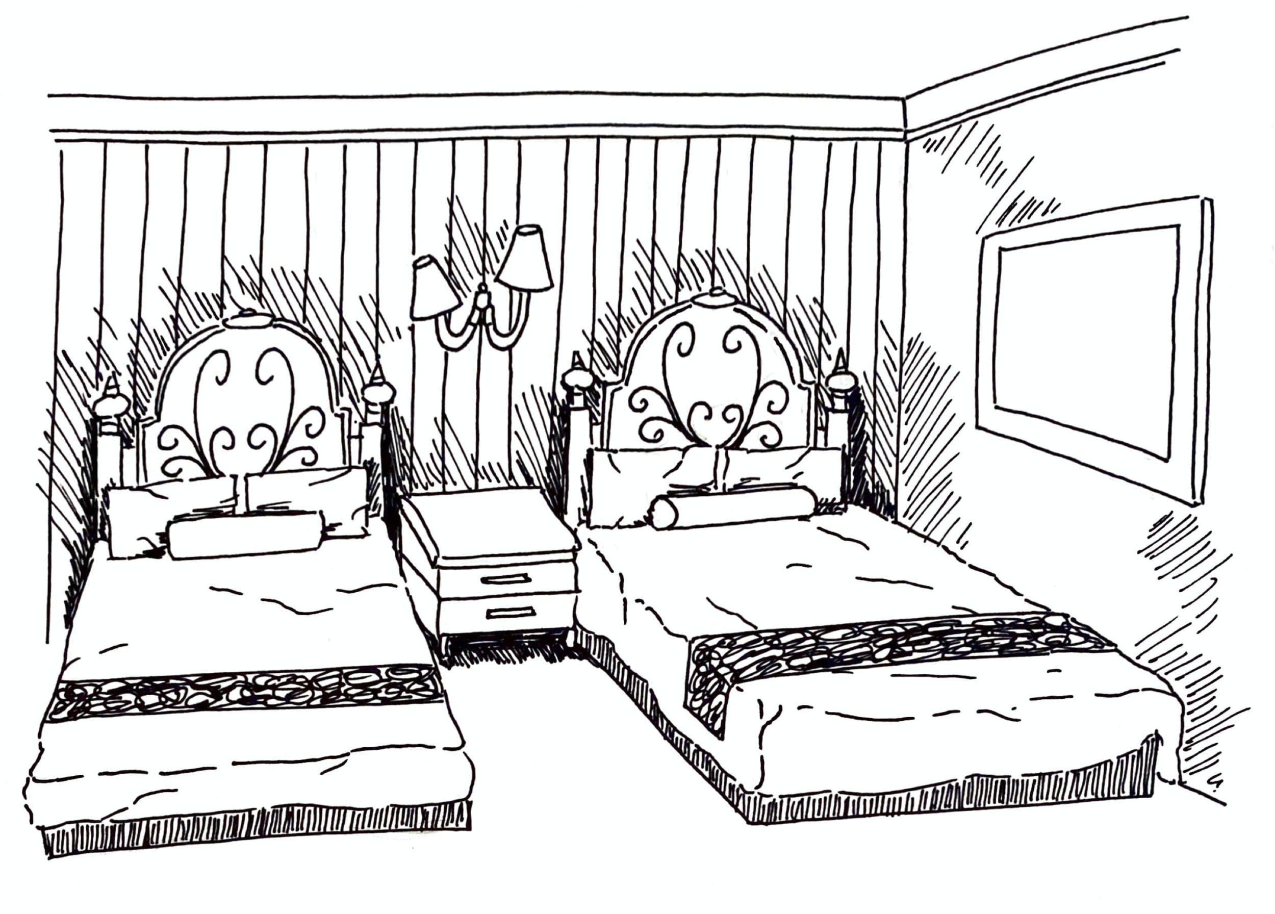 Standard Guest Room Final Sharpie on paper