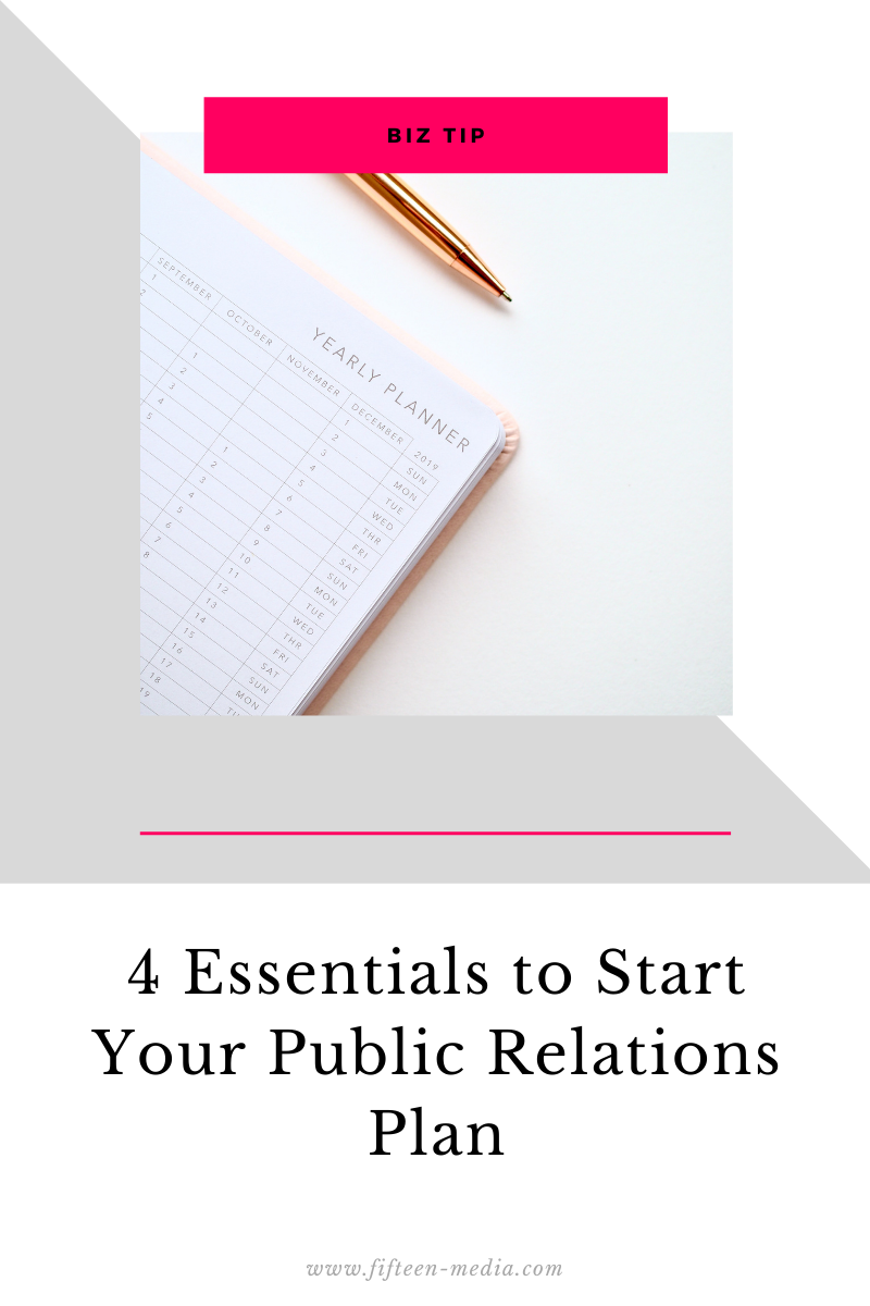 4 Essentials to Start Your Public Relations Plan