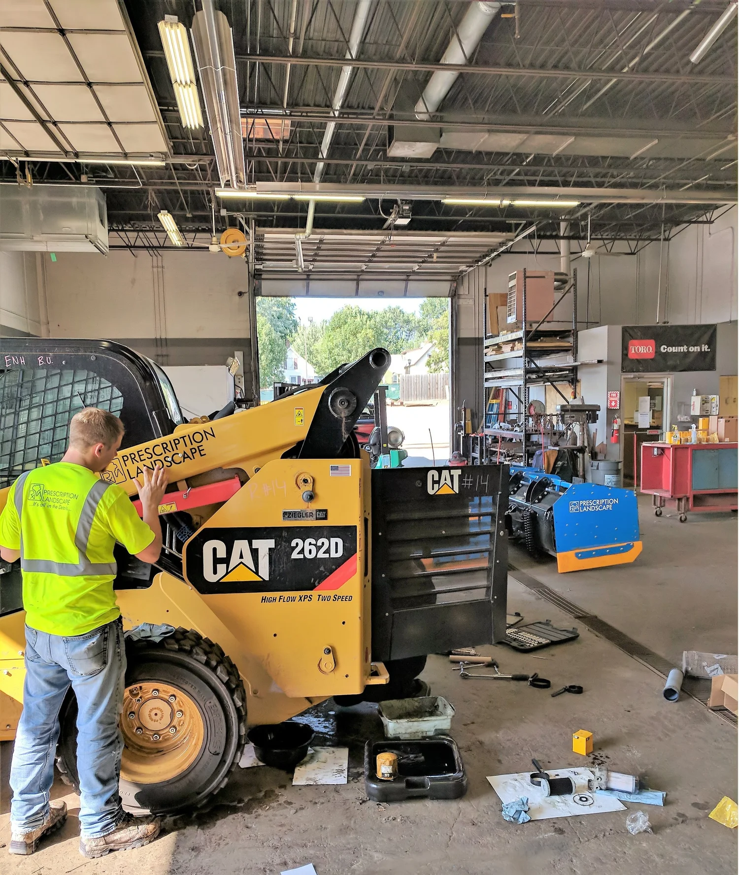 Crew getting winter equipment ready