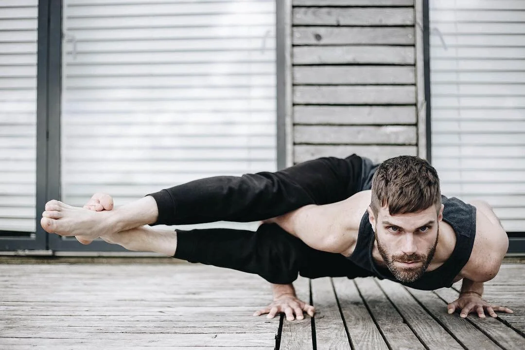 &ldquo;Yoga does not just change the way we see things, it transforms the person who sees.&rdquo; - B.K.S. Iyengar

Astavakrasana or 8 angle pose. Arm and core strength must be worked on before attempting this pose fully. Like all arm balancing, your