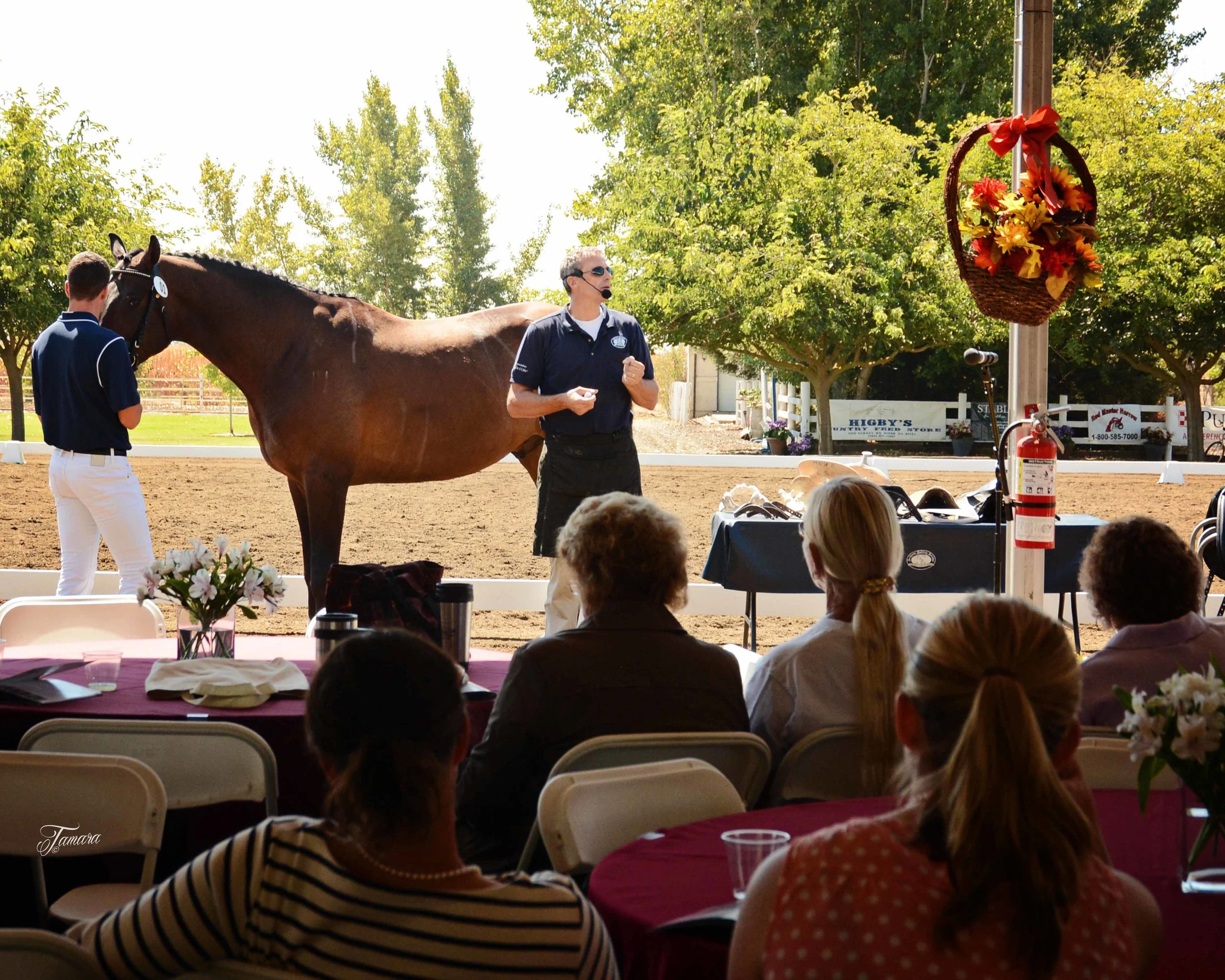 Jochen Schleese of Schleese Saddlery offered a lecture on saddle fitting at PSS University, an educational event hosted by the California Dressage Society's Sacramento Valley Chapter. Photo by Tamara with the Camera.