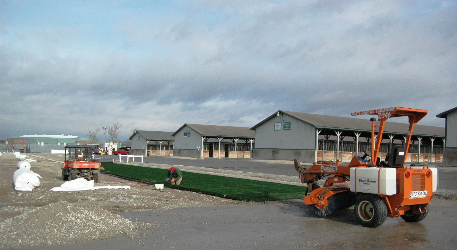 Work continues on the Kentucky Horse Park Foundation's All the Gold Dedicated Horse Path, much of which is expected to be completed by May 2014. Photo courtesy Kentucky Horse Park Foundation.