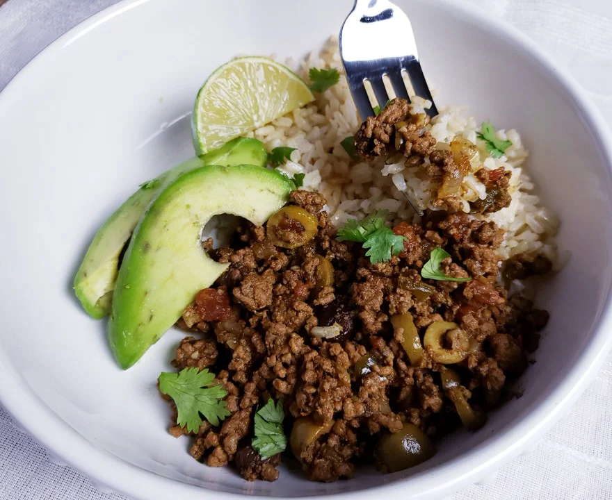 How to make picadillo in the instant pot or slow cooker.