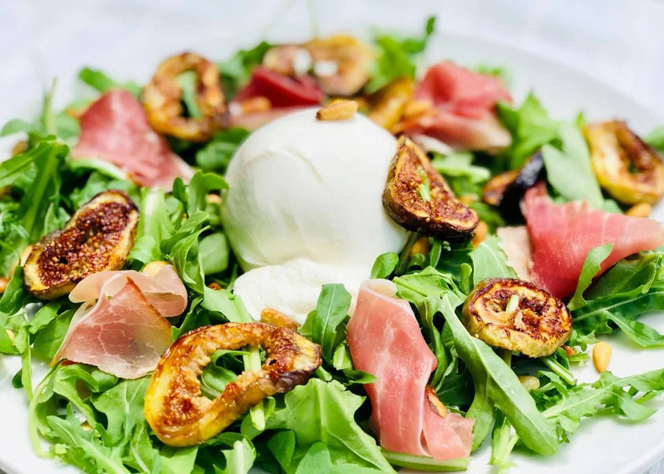 Fig, Prosciutto, and Burrata Salad