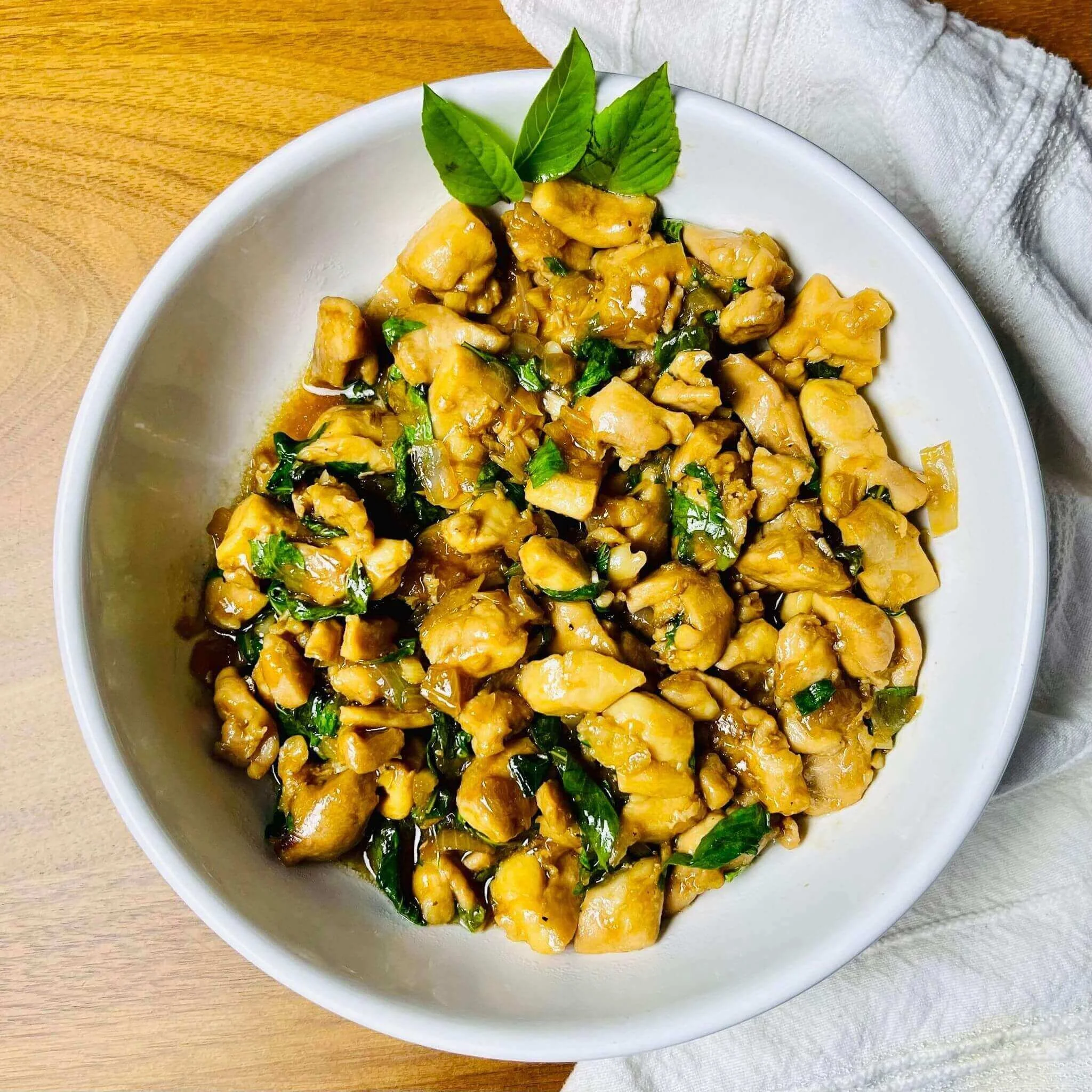 Stir Fry Thai Basil Chicken Thighs — Laurel Ann Nutrition - Intuitive ...