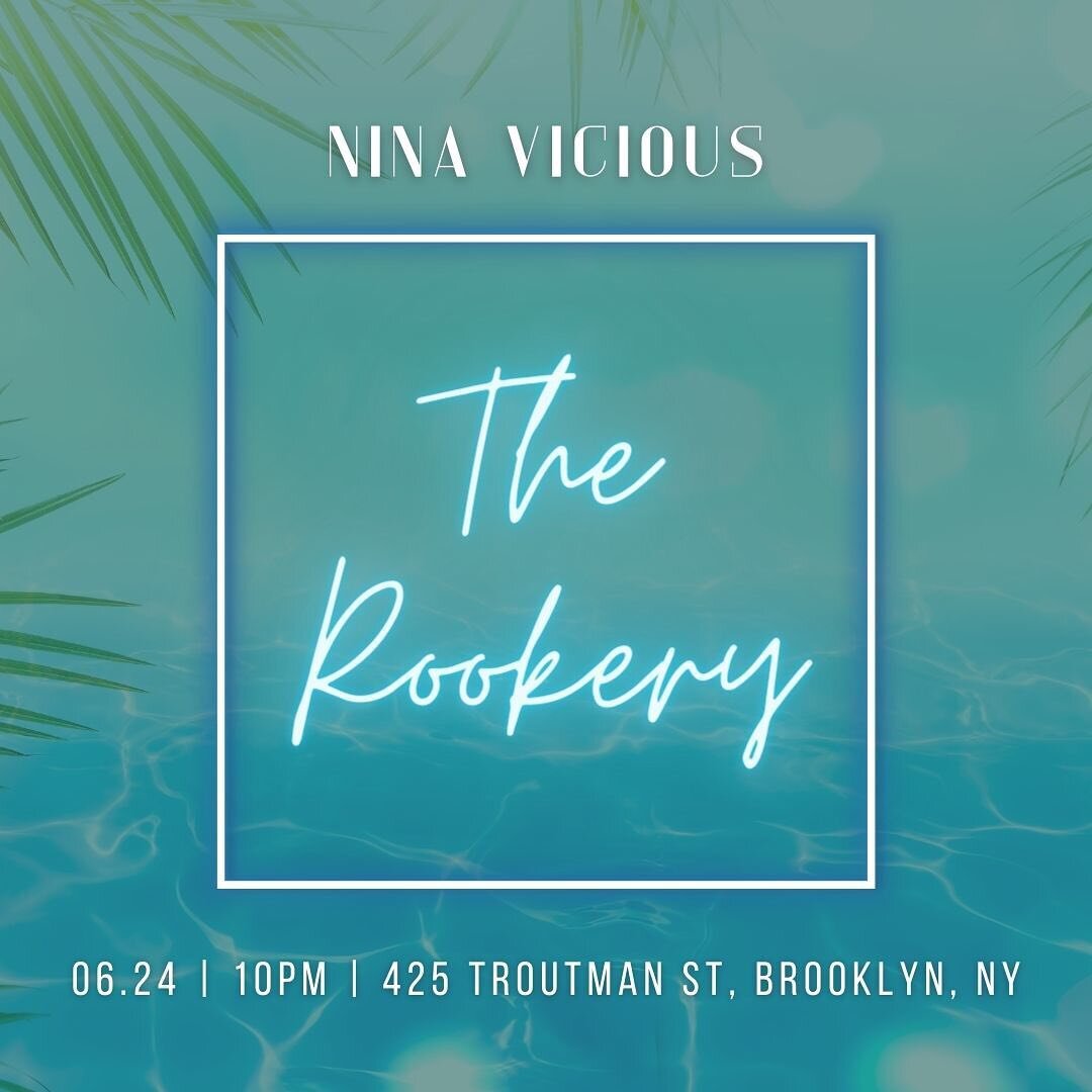 THIS WEEKEND ☀️ You can find me at

FRI. @therookerybar 
SAT. @saintny 

Deets in flyer. Roll thruuuu✨✨✨✨