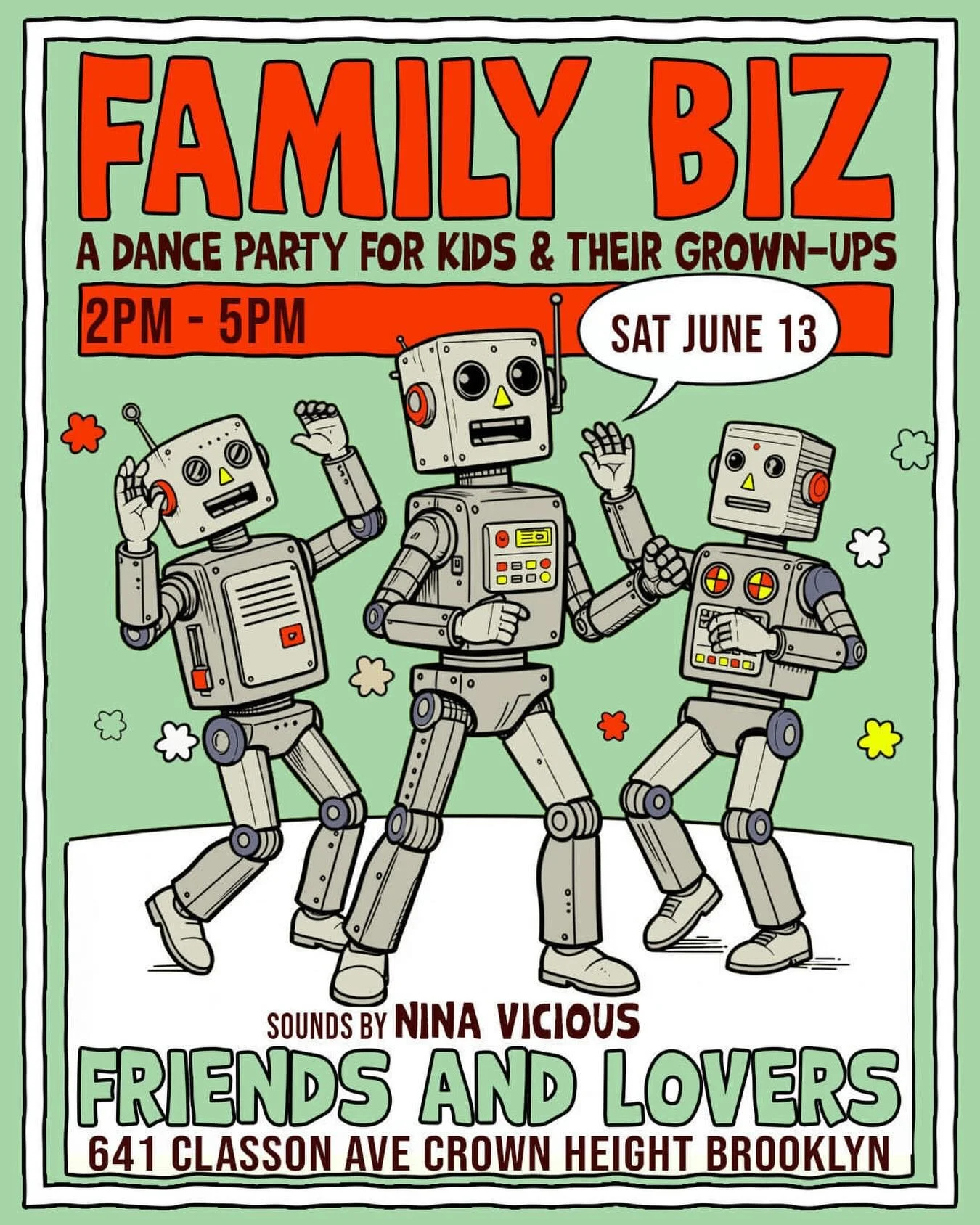 repost @friendsandloversbk
&bull;
Get ready for Family Biz 🎉
June 13th!

We&rsquo;ve got the best family party in Brooklyn. A daytime dance party for kids and their grown-ups at Friends &amp; Lovers!

This is our last Family Biz before summer break 