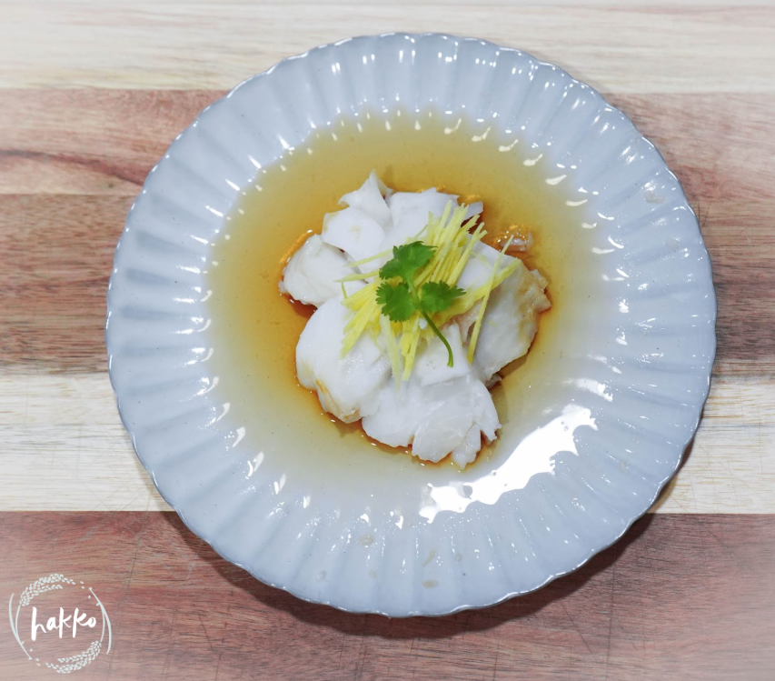 GINGER-SOY POACHED FISH