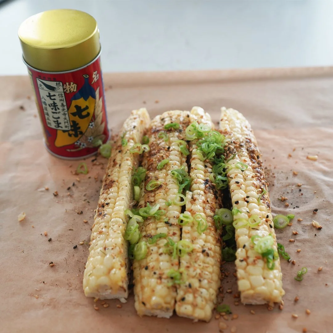 Miso Butter Grilled Corn 　　— 2 Ways