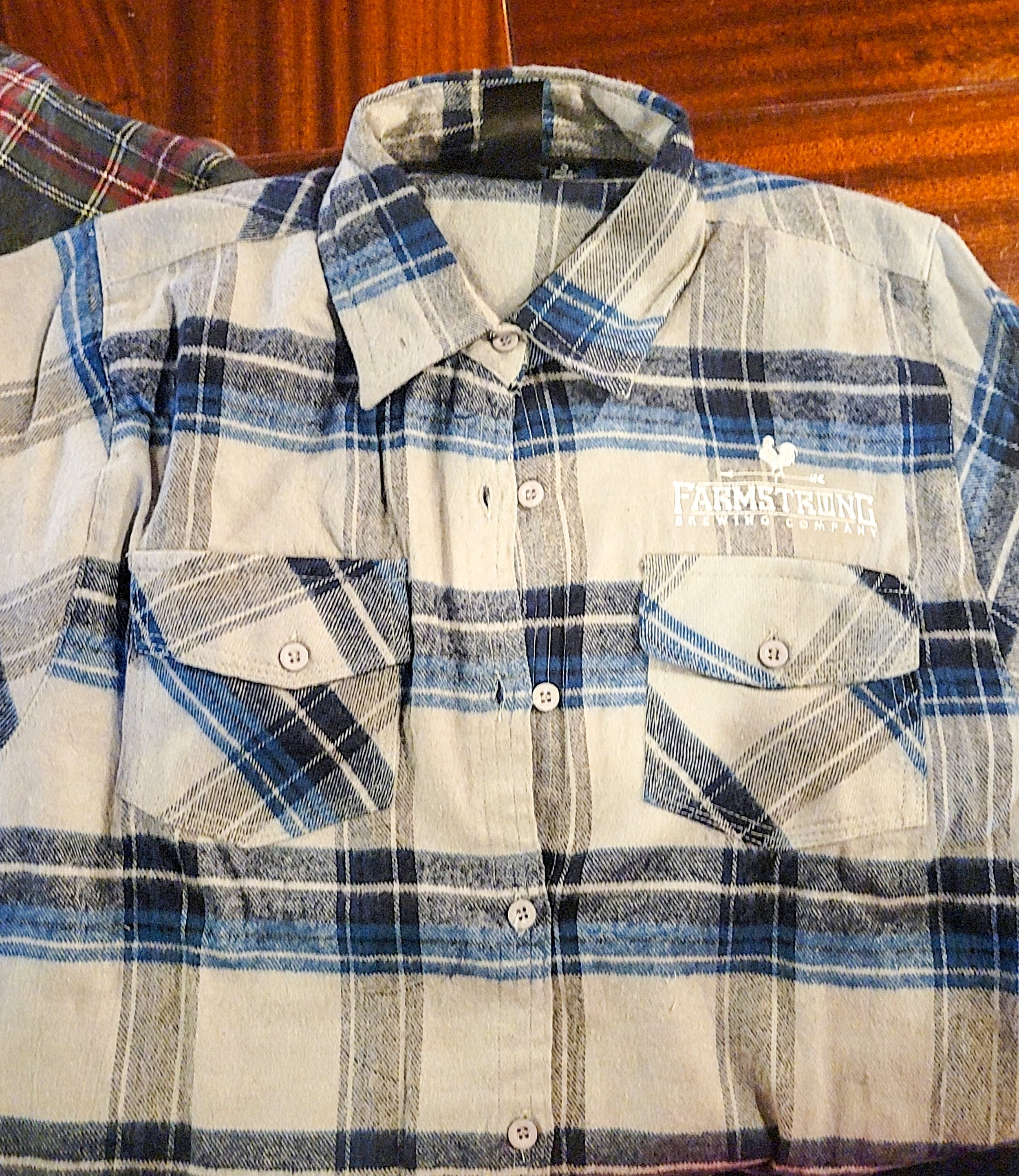 Farmstrong Blue/Grey Flannel - $60