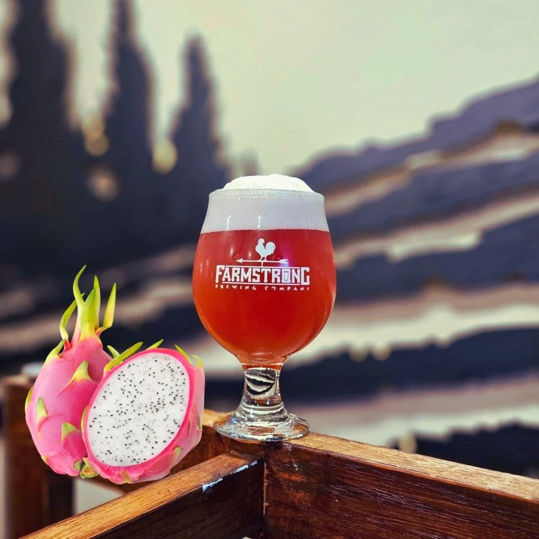 Come on in today for our Farmstrong Flavor of the Week to get your mind off the weather. This Dragon fruit infused IPA will make you feel like you're sitting on the beach somewhere warm! We took our juicy IPA, River to Bay, and infused it with dragon