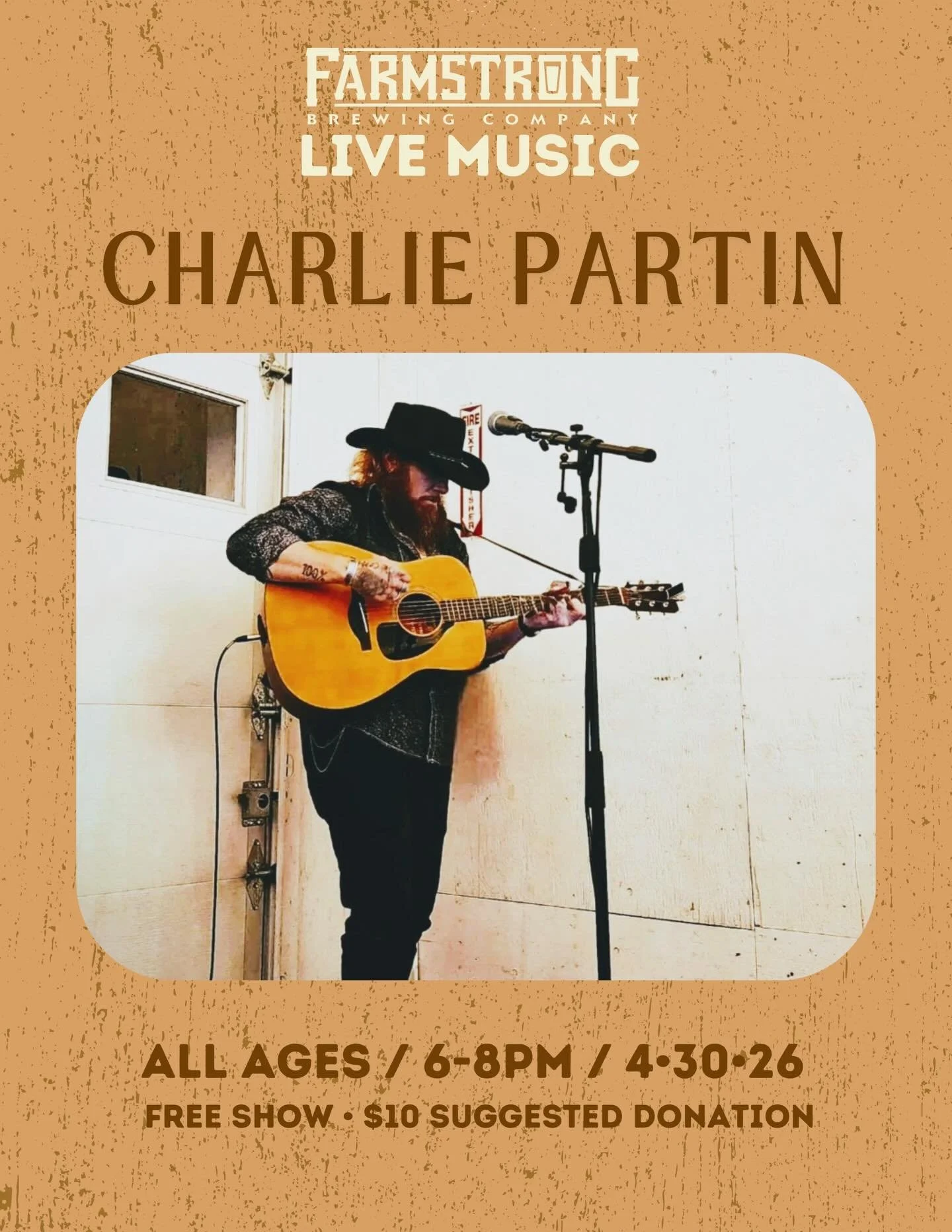 Join us tonight, April 30th, for live music from Charlie Partin in the beer garden! 🍻🌞

Charlie is a soulful PNW singer/songwriter with a down-to-earth, no nonsense, humble way of weaving stories into songs. 🎶 Music begins at 6pm, but arrive early