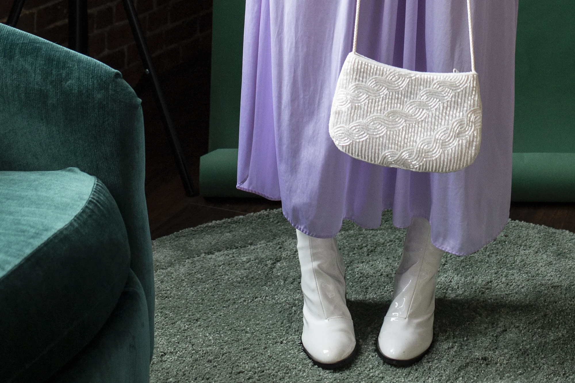 Crystal Beading Purse