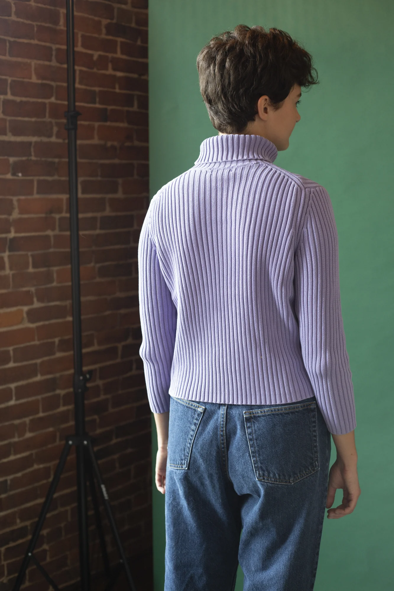 b &amp; w striped turtleneck