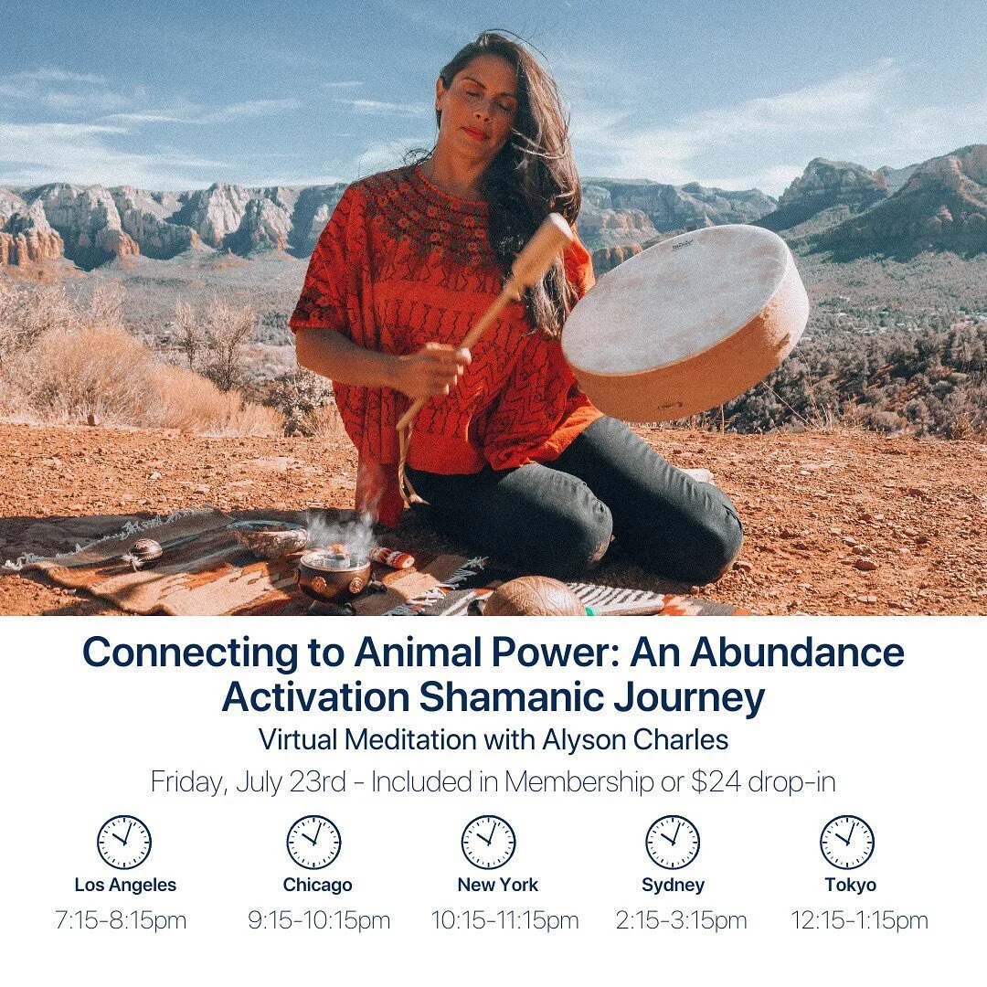 🪶🙌🏽This Friday join me for &ldquo;Connecting to 𝐀𝐍𝐈𝐌𝐀𝐋 𝐏𝐎𝗪𝐄𝐑, an abundance activation guided shamanic journey&rdquo; with @unplugmeditation (link in bio to rsvp) ⁣
⁣
Spend a sacred and fun hour with me this Friday evening as I immerse y