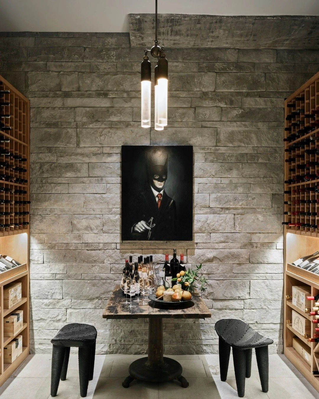 A wine cellar Batman would approve.
#inspo #original by @ryanstreetarchitects
Interior Design: @MeredithMcBrearty 
Photographer: @DouglasFriedman 
Stylist: @Eleanor_Roper_interiors_style