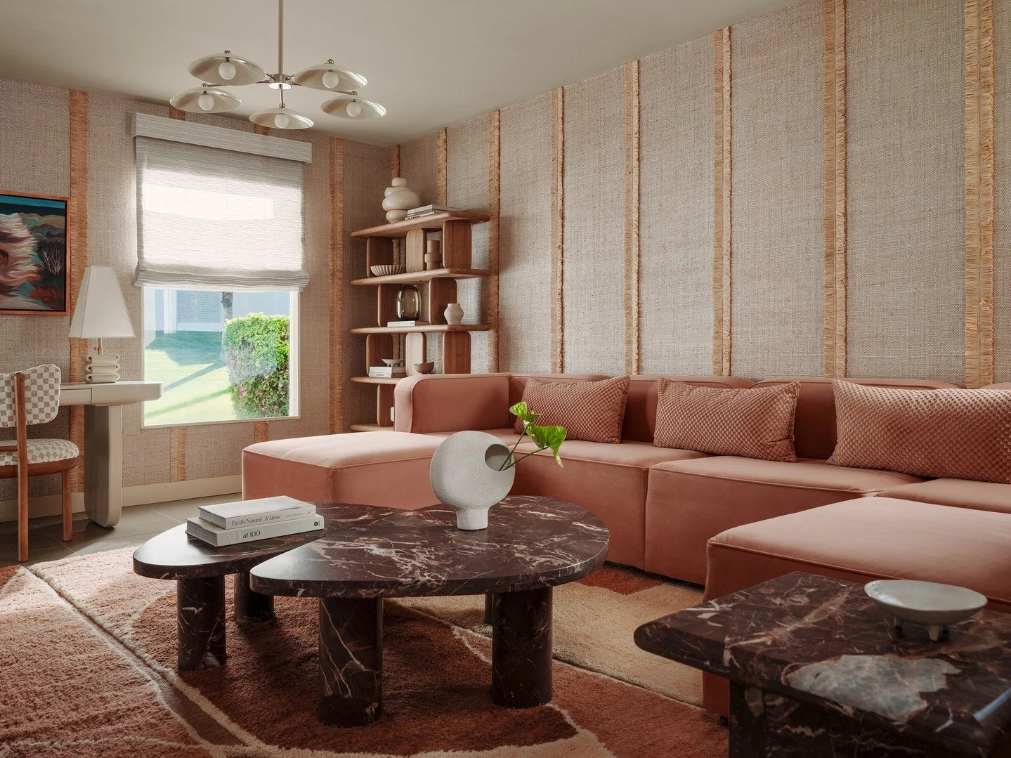 A study in layered texture with an understated sense of play. #inspo #originalby @michelleboudreaudesign
Design @michelleboudreaudesign 
Construction @ednbuildco 
Photos @lance.gerber 
@modernism_week