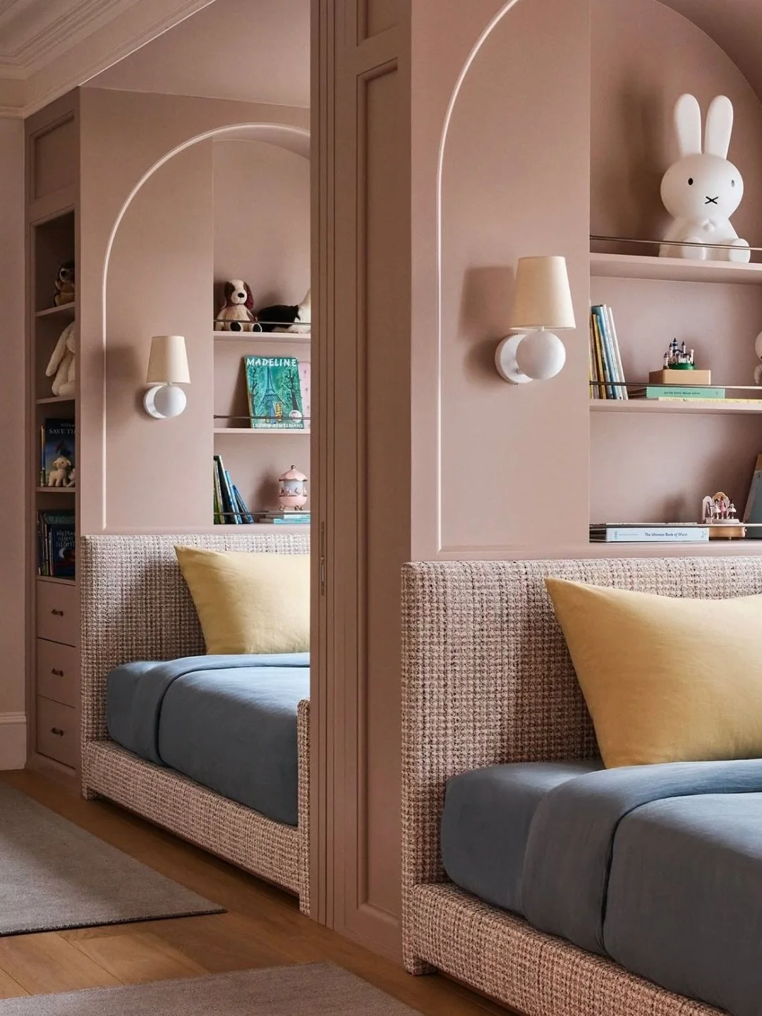 A kids&rsquo; space gives us permission to embrace an extra dose of whimsy, color, pattern, and creative millwork. We&rsquo;re loving these inspiring rooms!
#inspo via @sandrafoxinteriors
Credit: @studio.bosko, @catherinekwongdesign, @celineinteriord