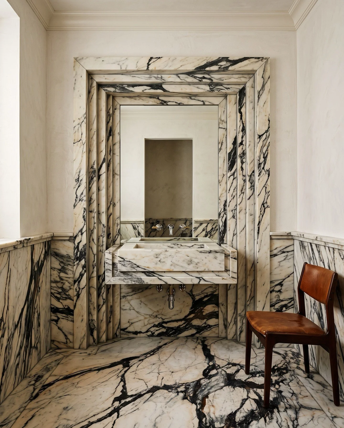 Marble, three ways. Bold veining, dramatic applications, and three very different expressions of this beautiful natural stone. Which is your favorite?
#inspo via @marblesystems