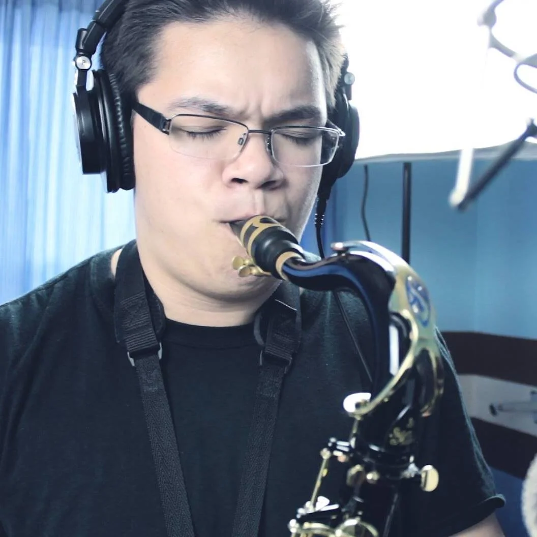 Carlos and his saxophone. A match made in heaven.