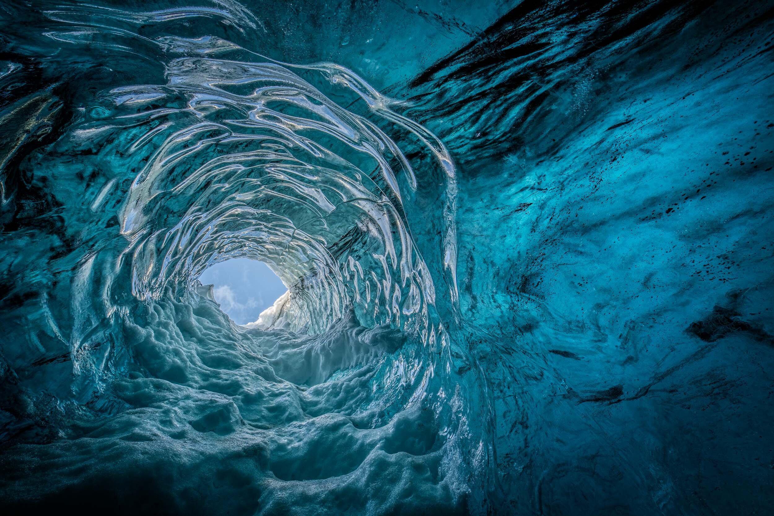 Ice Cave Looking Up I