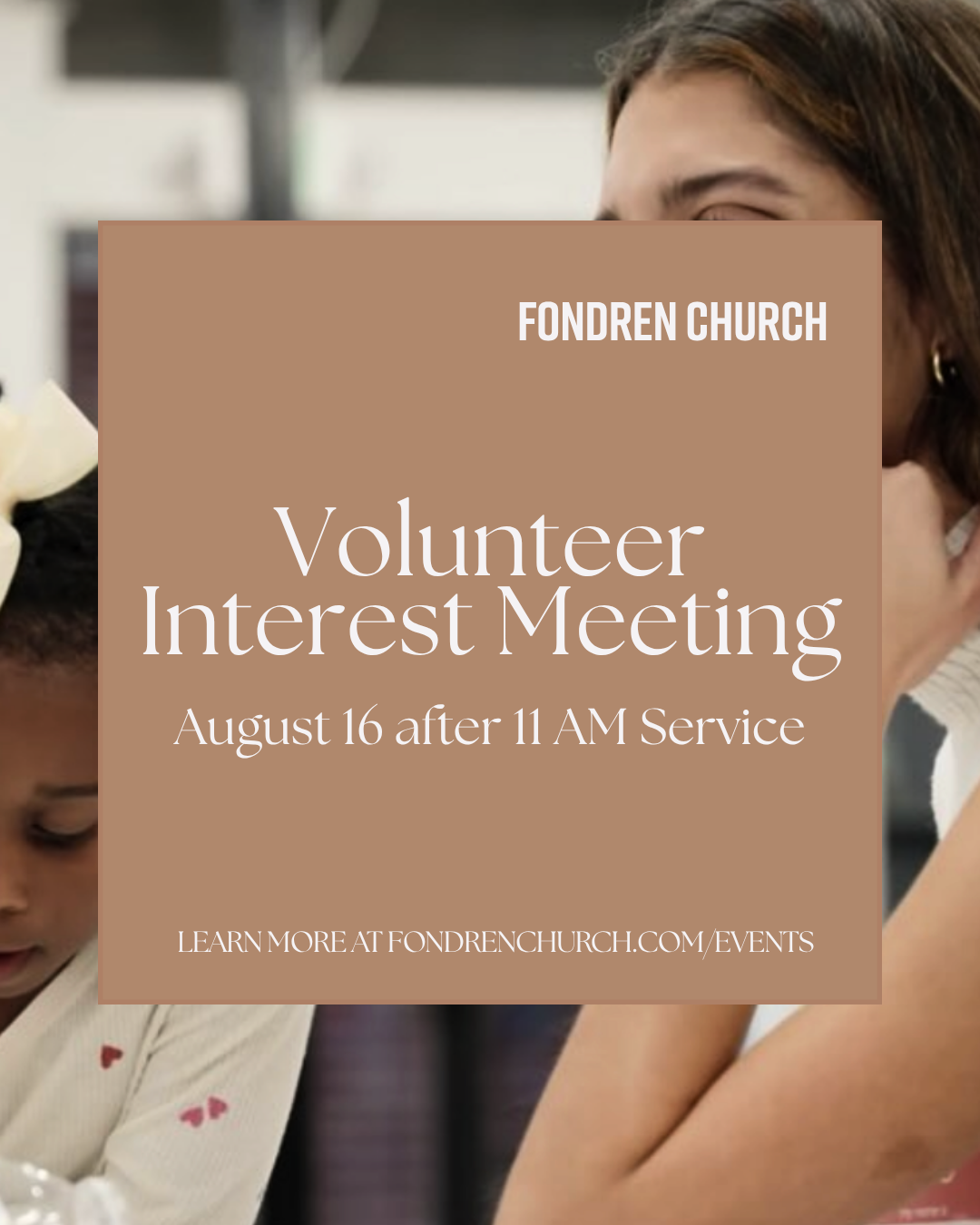 Volunteer Interest Meeting