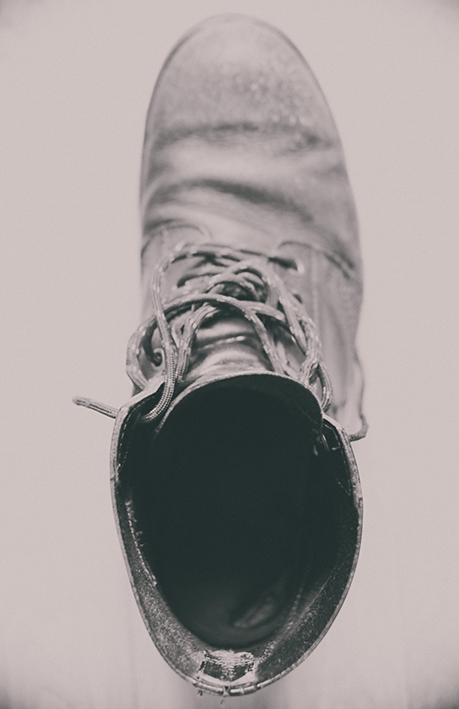 The workers boot.