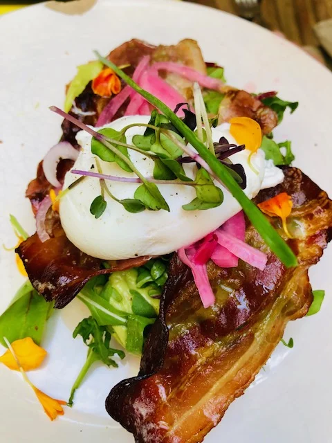 Avocado toast at the Bluebell Coffee