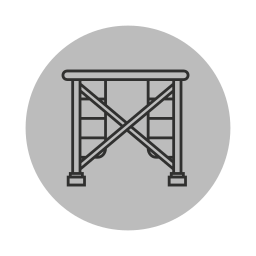 Illustration of a scaffold tower