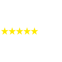 Five yellow stars arranged in a horizontal line.