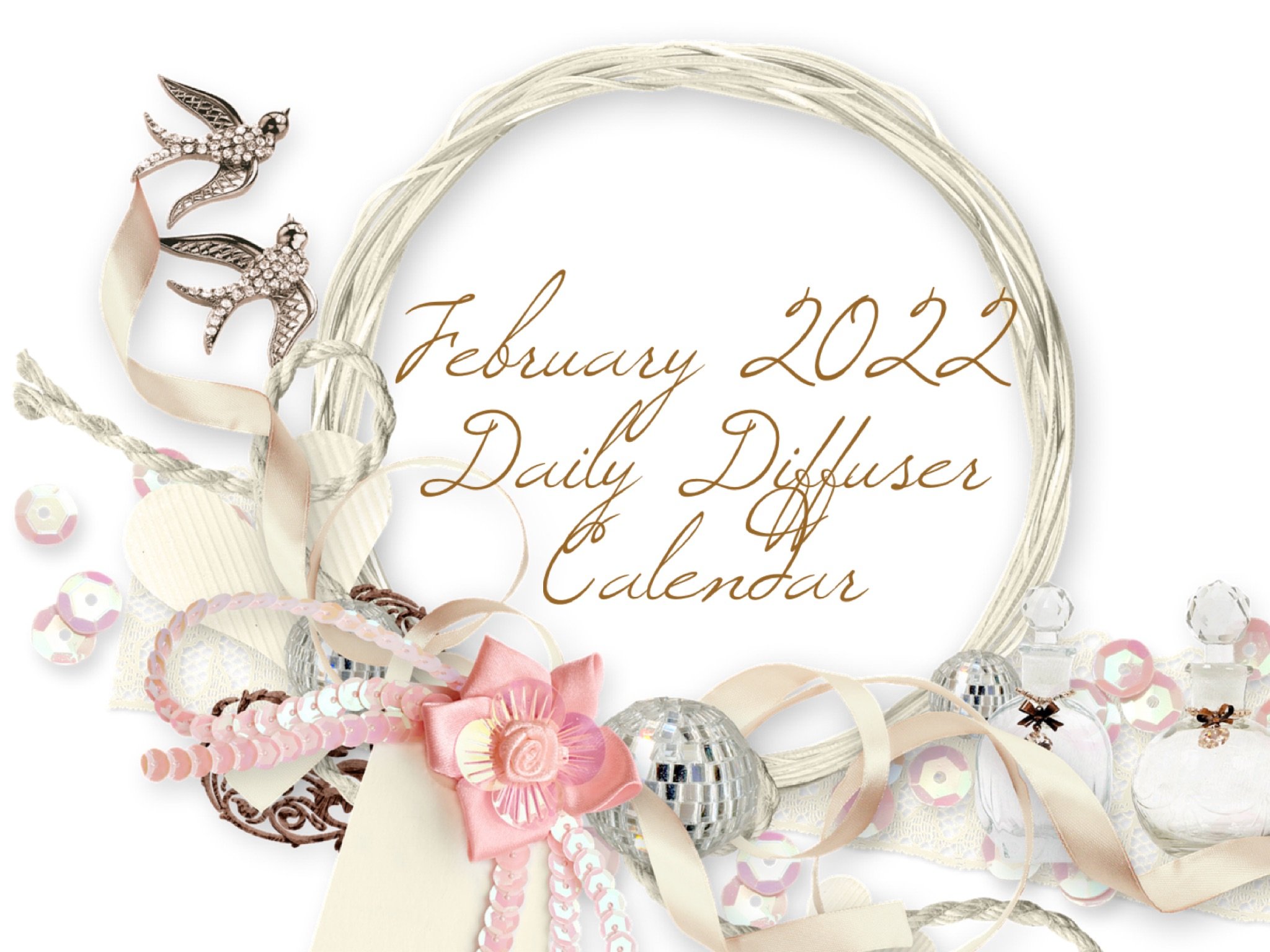 February 2022 Daily Diffuser Calendar 