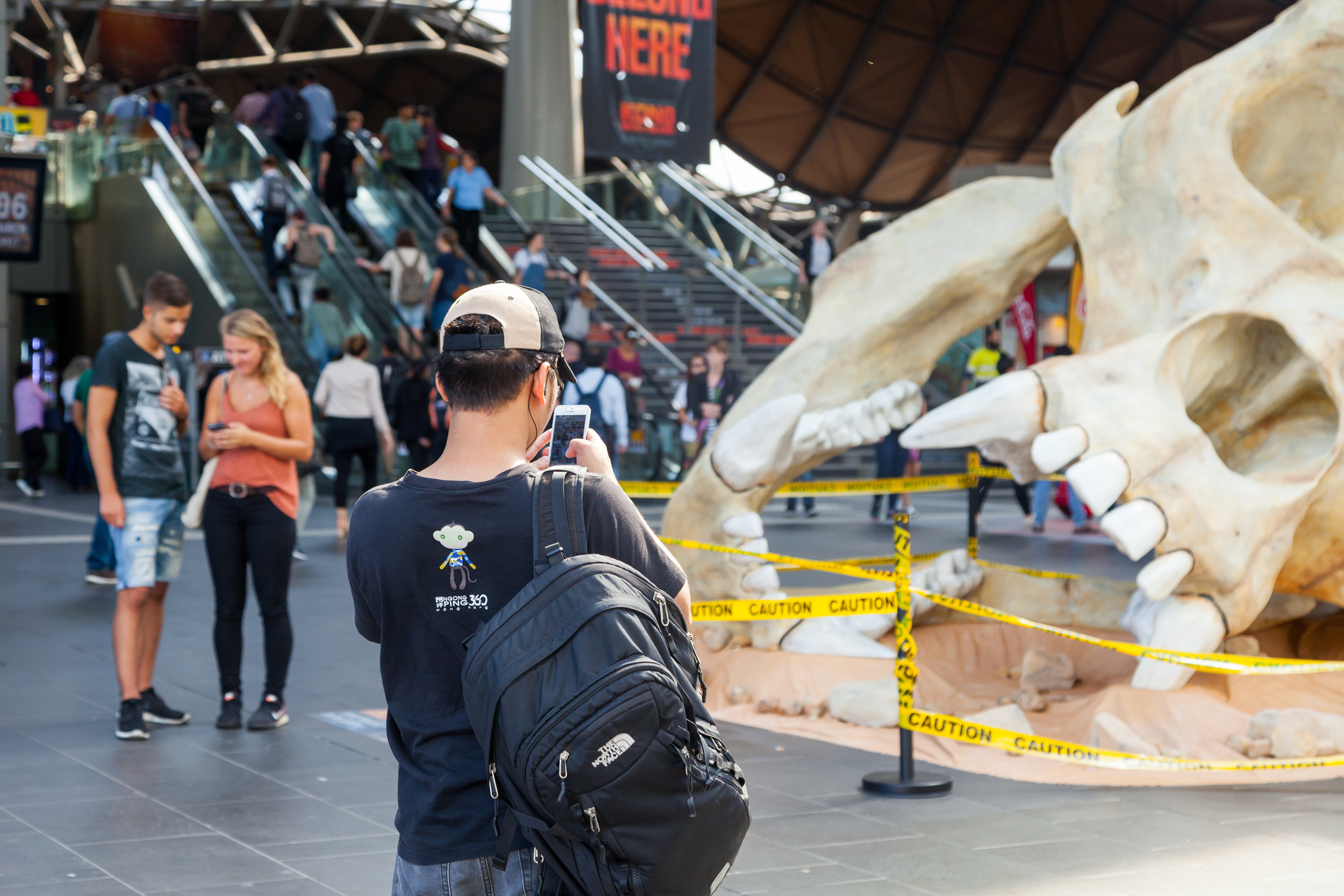 We built a 13ft skull and produced a live photo feed on the nearby digital billboard, giving the public an opportunity to see themselves on the big screen!