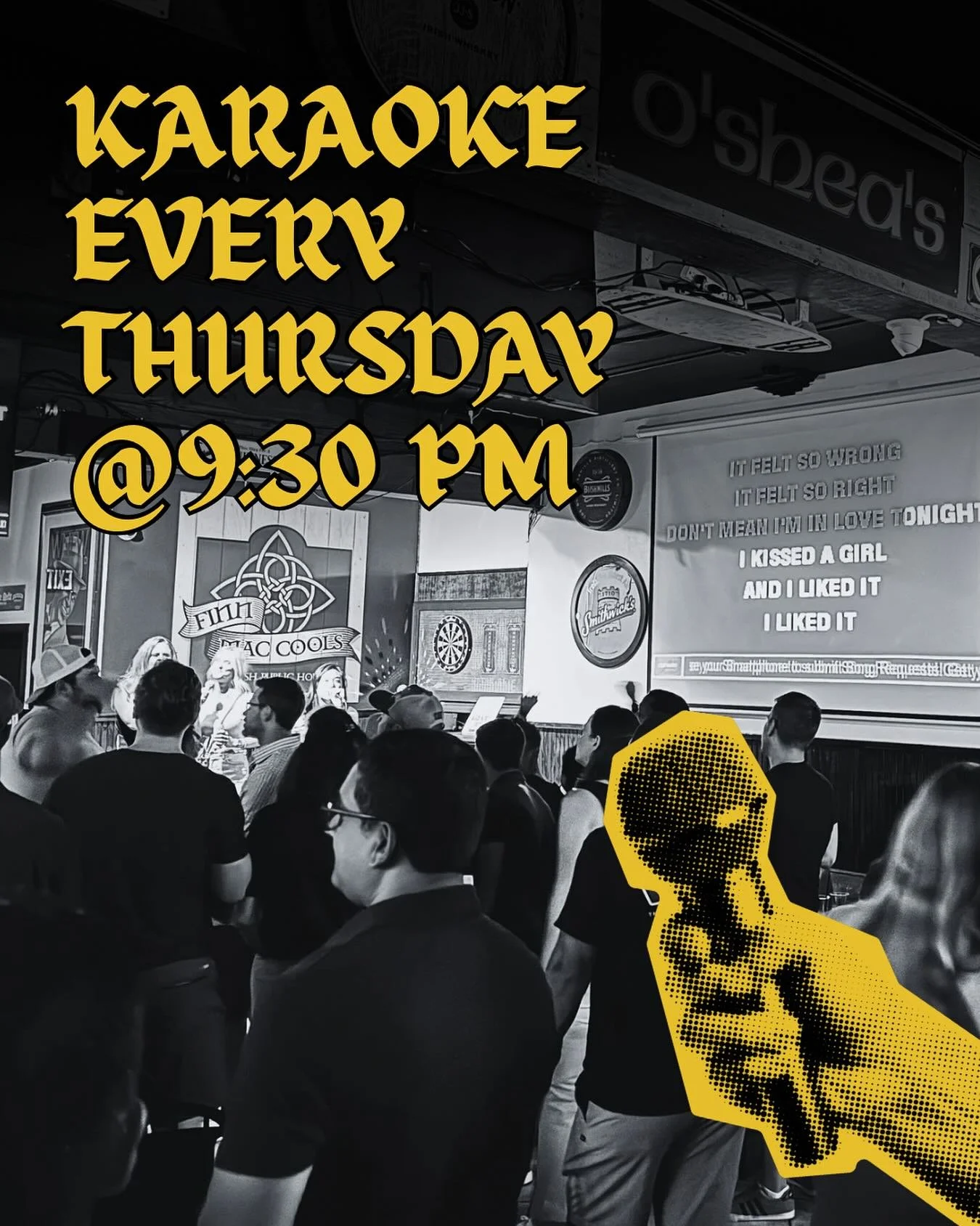 Sing your heart out here at Finns every Thursday night for karaoke starting at 9:30pm 🎤