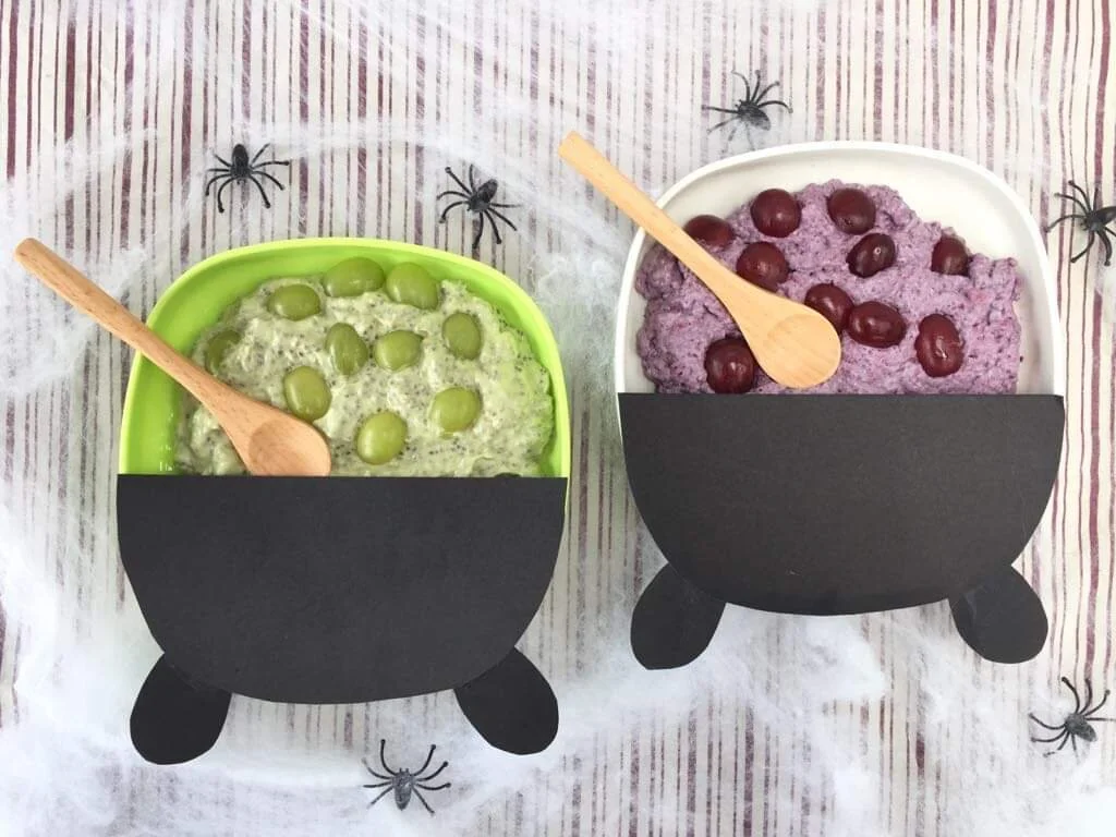 Green &amp; Purple Witches’ Cauldrons
