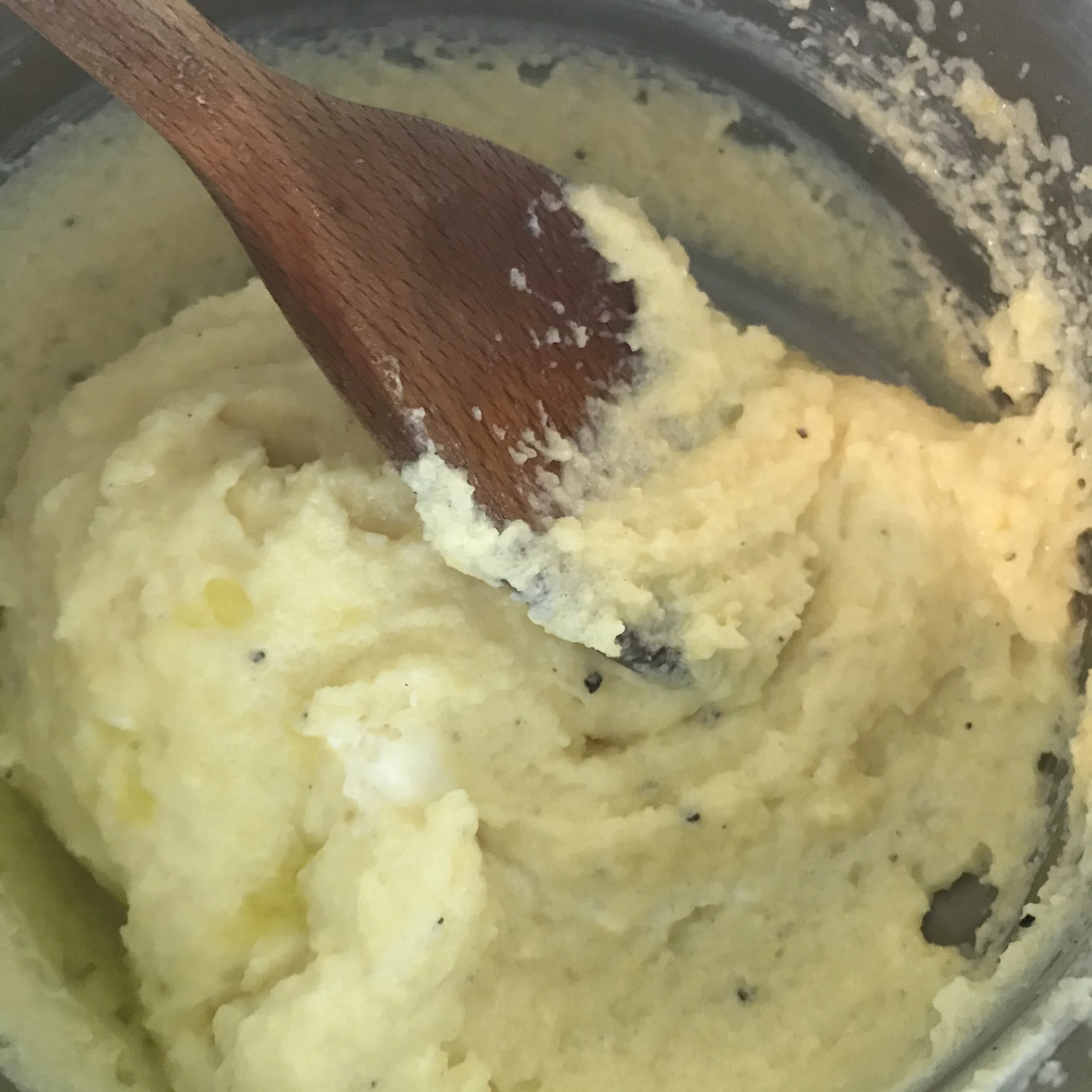 Quick- cooking polenta will only take a few minutes to be ready
